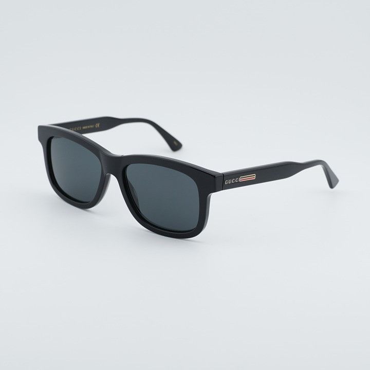 Gucci Gucci GG0824S 005 Men Sunglasses Black Rectangle Frame Size ONE SIZE - 10 Thumbnail