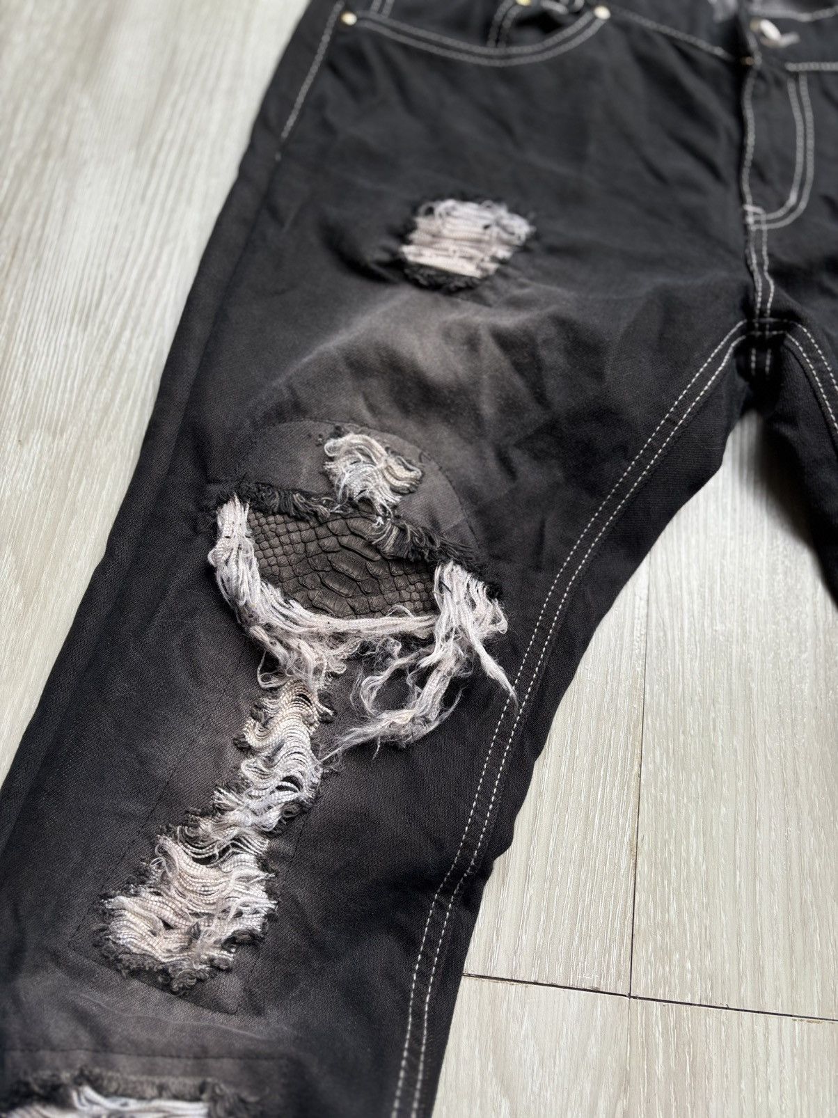 semanticdesign SEMANTIC DESIGN lace-up jeans Size US 29 - 3 Thumbnail