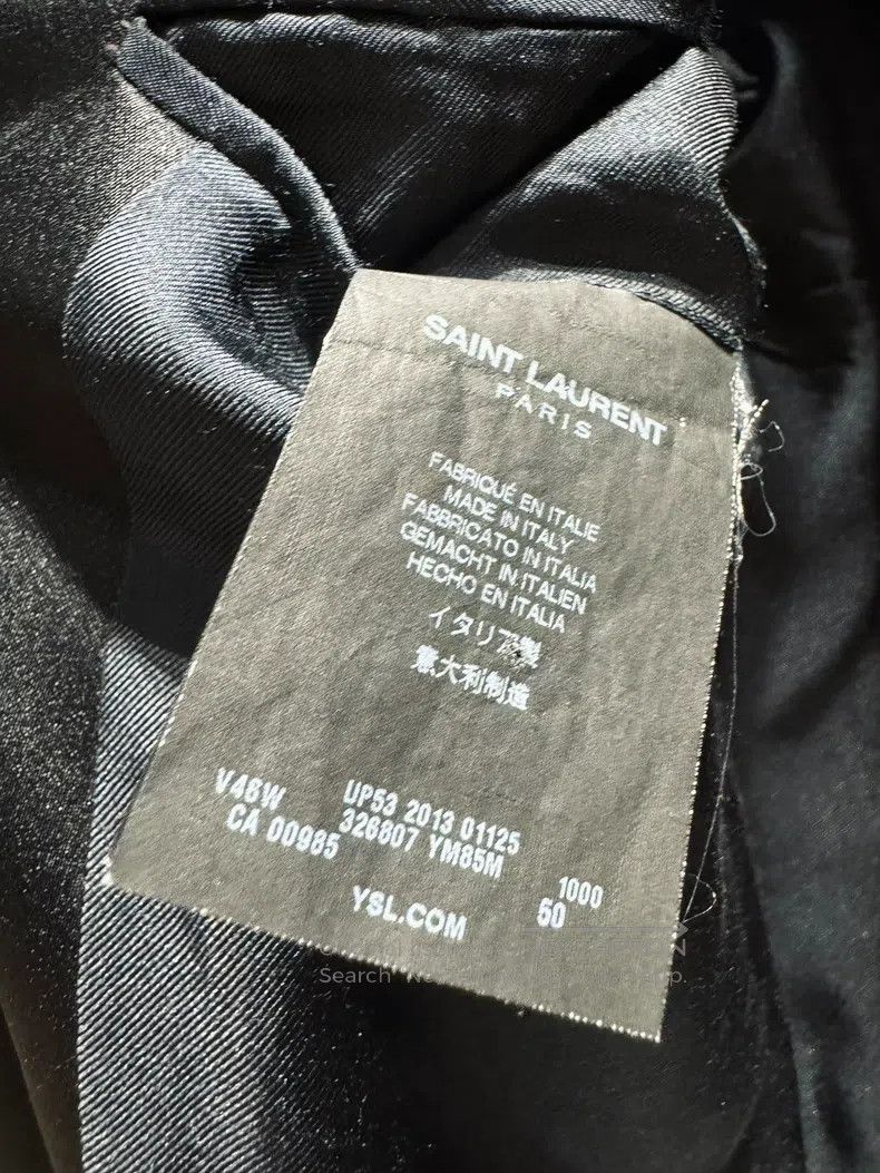 Saint Laurent Paris Saint Laurent Paris Mafia Style Tuxedo Jacket Size US M / EU 48-50 / 2 - 5 Thumbnail
