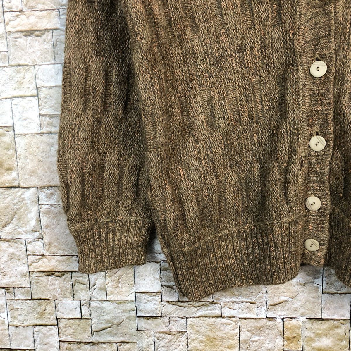 Vintage Original Knit mohair fur vintage jpn cardigan Knitwear #A420 Size US M / EU 48-50 / 2 - 7 Thumbnail
