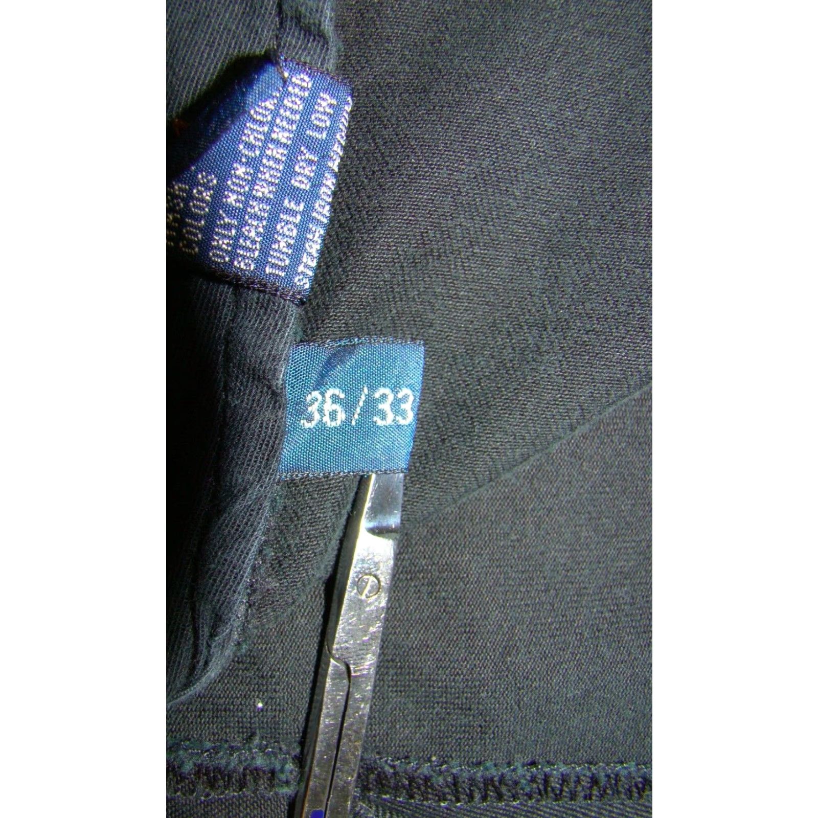 Polo Ralph Lauren Polo Ralph Lauren Vintage Chino Pants Mens 36x32 Navy Blue Button Fly Casual Flat Front Brown Buttons Regular Per Inseam 32 Size US M / EU 48-50 / 2 - 7 Thumbnail