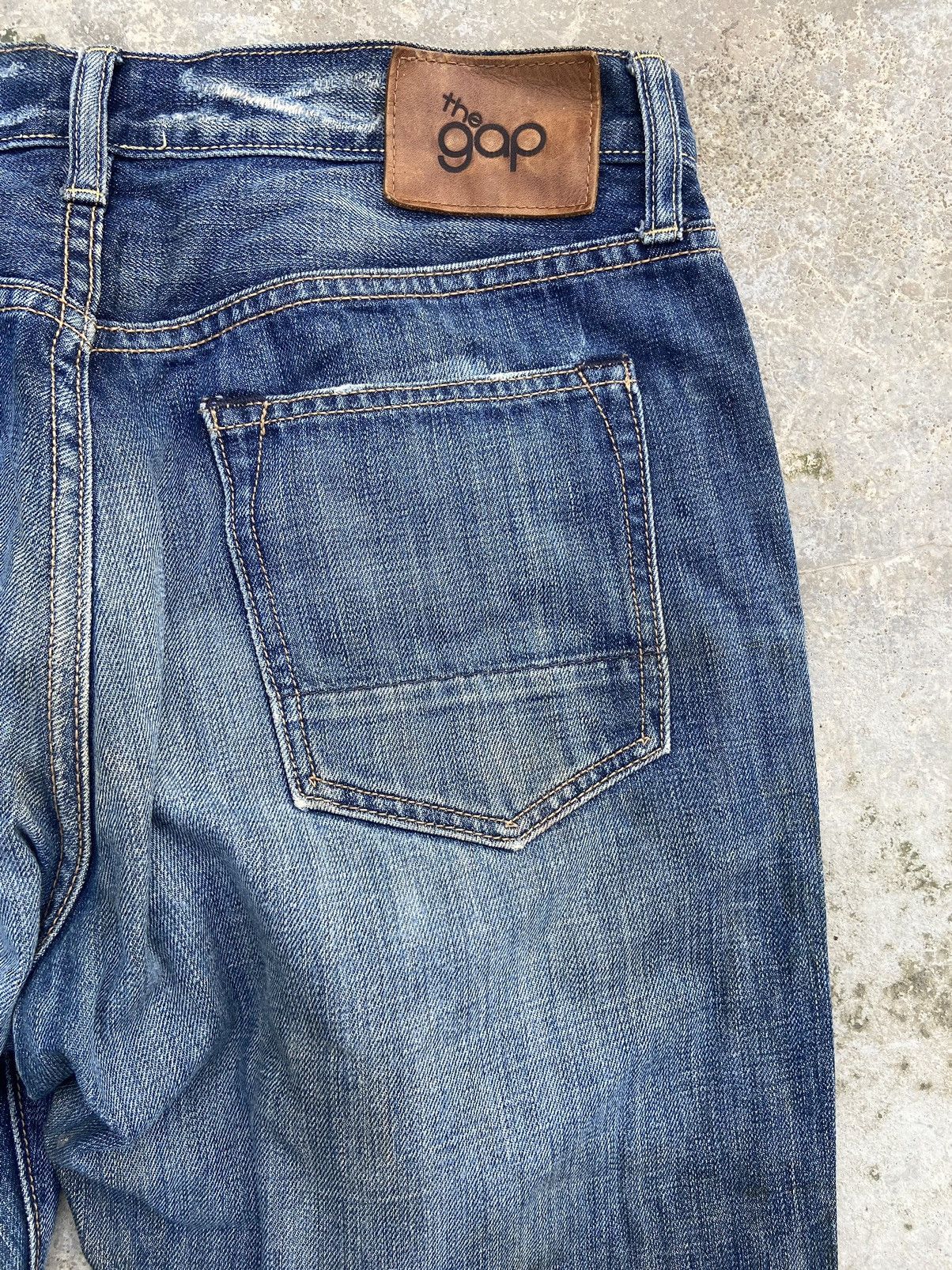 Gap 🔥 Vintage Gap jeans stain wash distressed street fashion Size US 32 / EU 48 - 9 Thumbnail