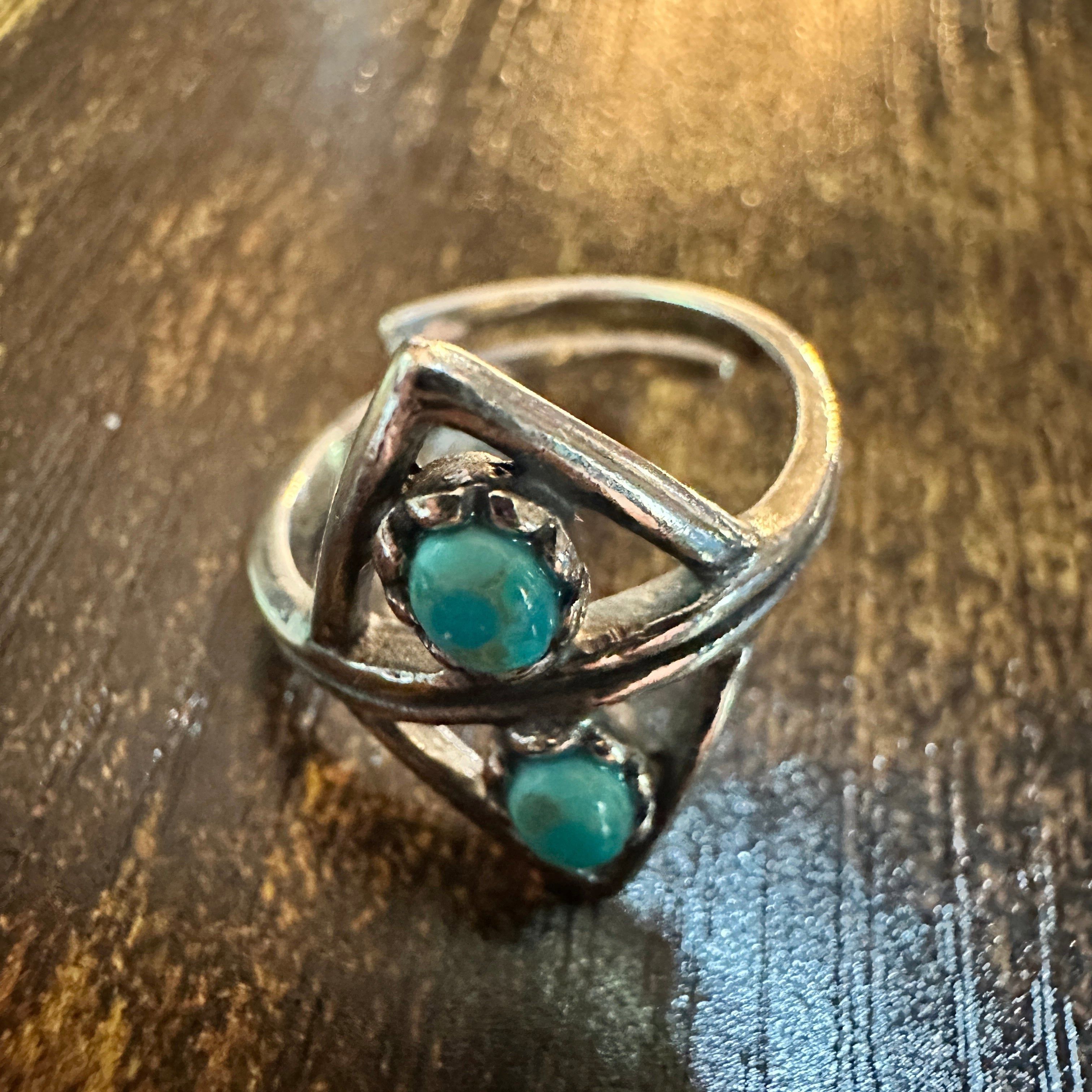 Other Boho Native American Turquoise Serenity Adjustable Sterling Size ONE SIZE - 7 Thumbnail