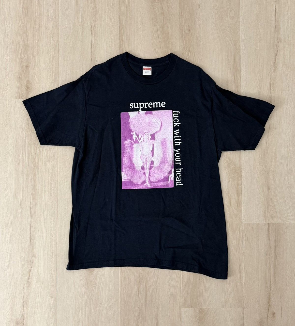 Supreme Supreme FW17 Fuck With Your Head Tee Navy Size US L / EU 52-54 / 3 - 1 Thumbnail