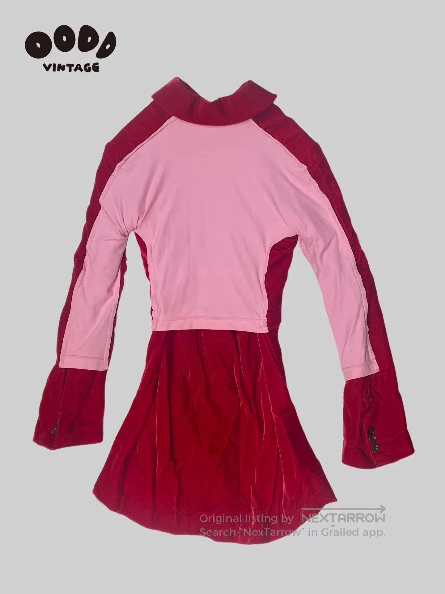Comme des Garcons Red Velvet Tailcoat Jacket. Size M / US 6-8 / IT 42-44 - 6 Thumbnail