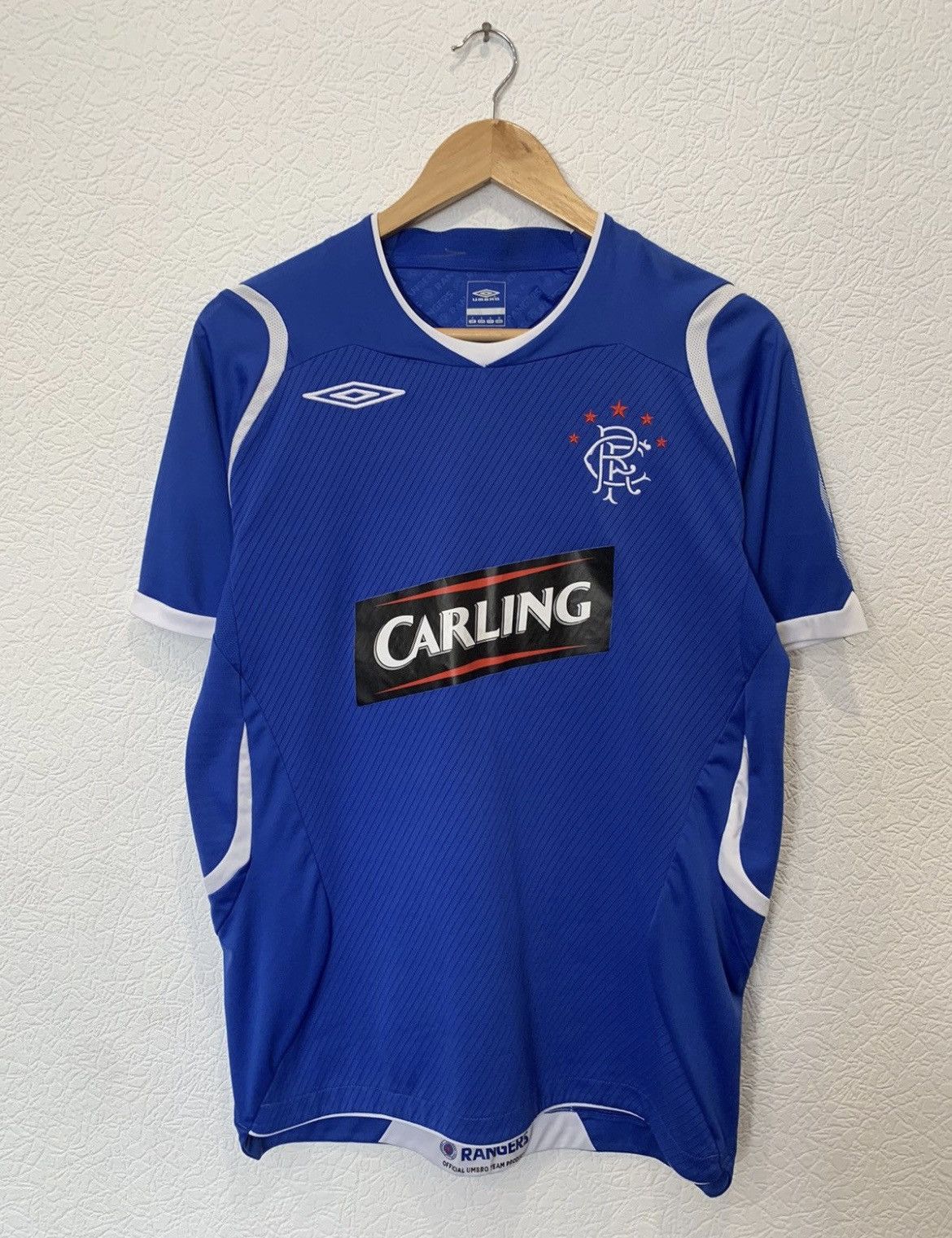 Umbro × Vintage GLASGOW RANGERS UMBRO 2008/2009 HOME KIT SOCCER JERSEY Size US S / EU 44-46 / 1 - 1 Thumbnail
