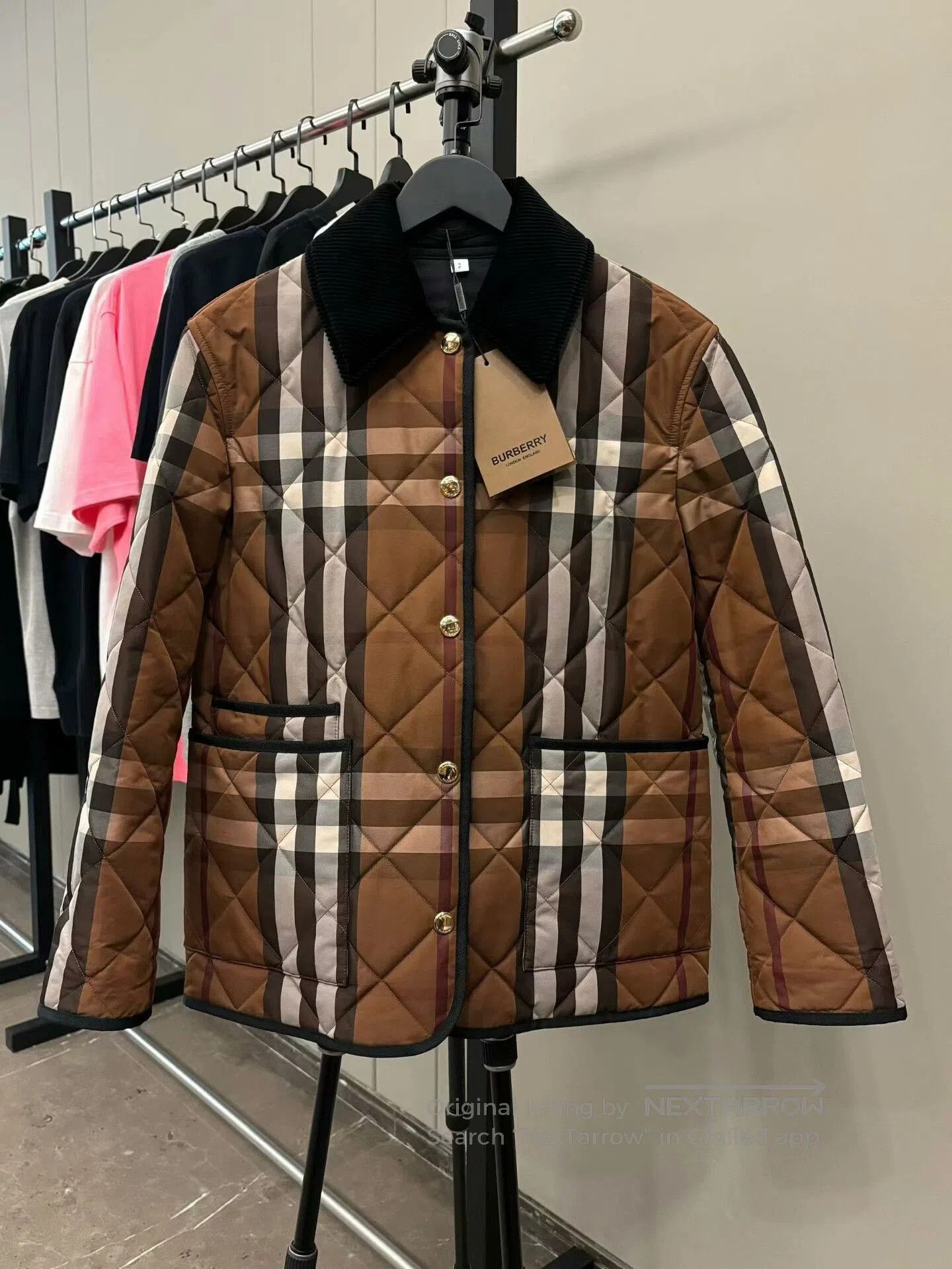 Burberry burberry quilted check cotton jacket size s. Size S / US 4 / IT 40 - 1 Thumbnail
