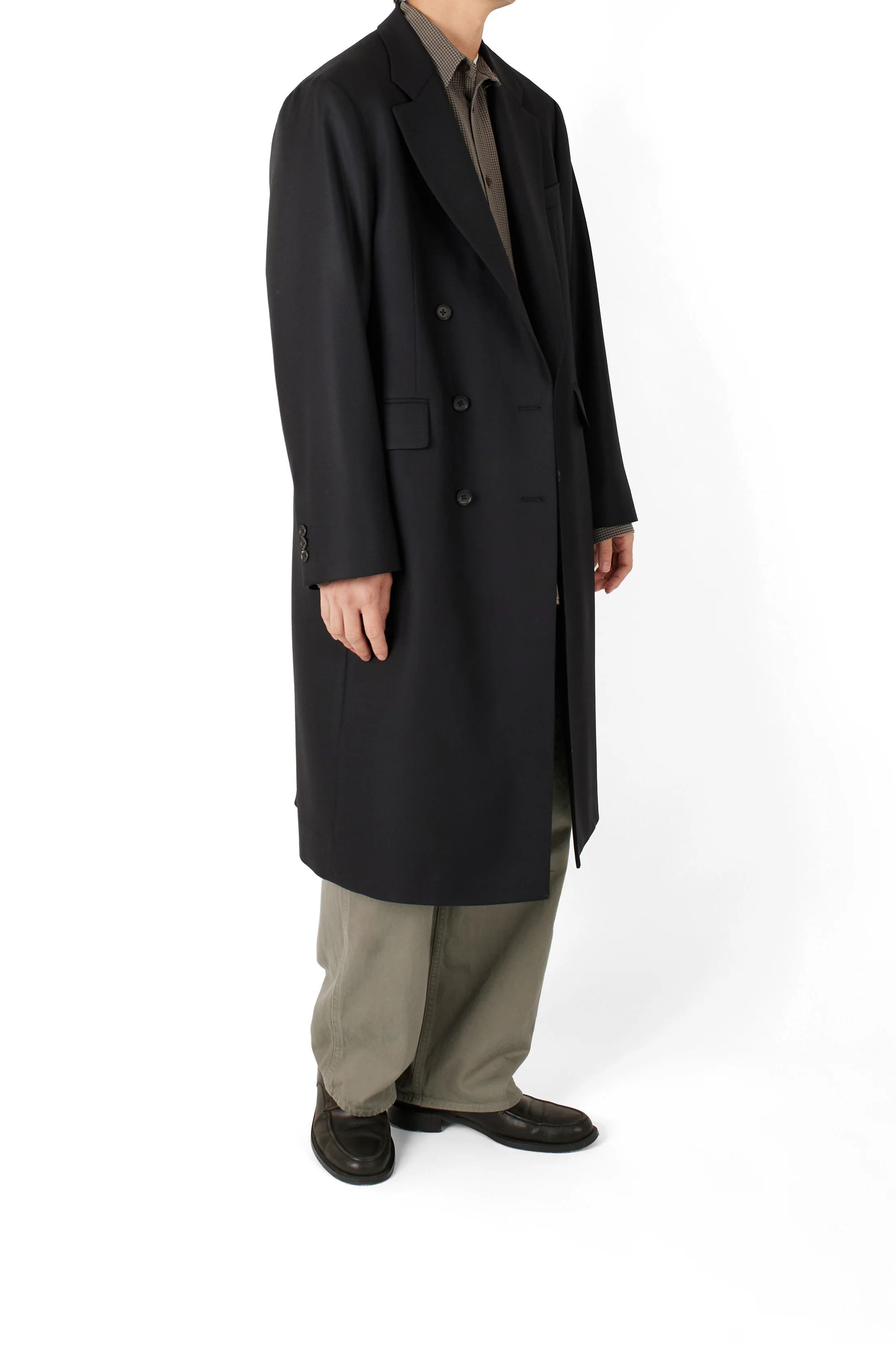Japanese Brand Double-Breasted Wool Coat Size US S / EU 44-46 / 1 - 9 Thumbnail
