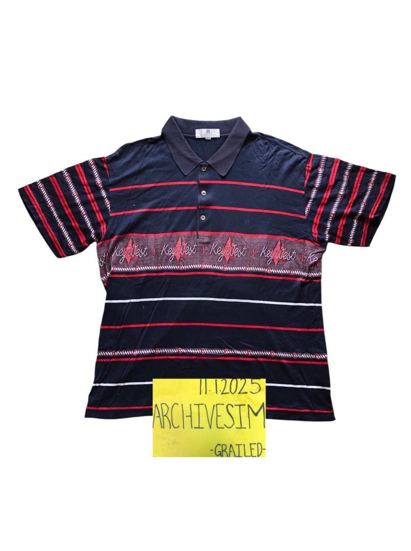Givenchy Givenchy Polos Keywest Sailing Ship Logo Stripe Tee Size US L / EU 52-54 / 3 - 2 Thumbnail