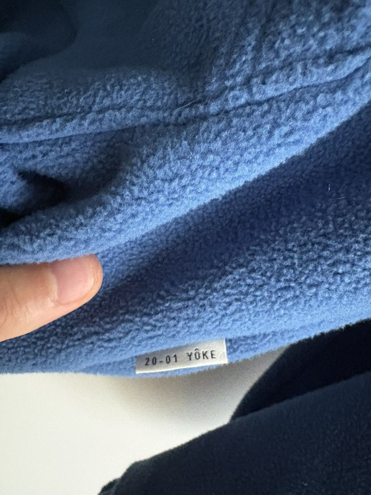 YOKE Blue Yoke heavy fleece-hoodie Size US XS / EU 42 / 0 - 6 Thumbnail