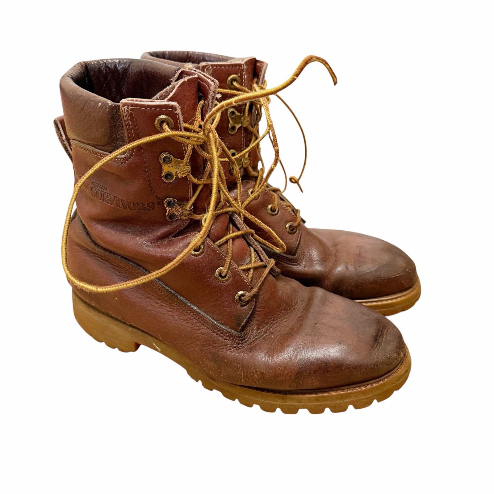Other Herman Survivors Vibram Brown Leather Boots Sz 9.5 Size US 9.5 / EU 42-43 - 1 Thumbnail