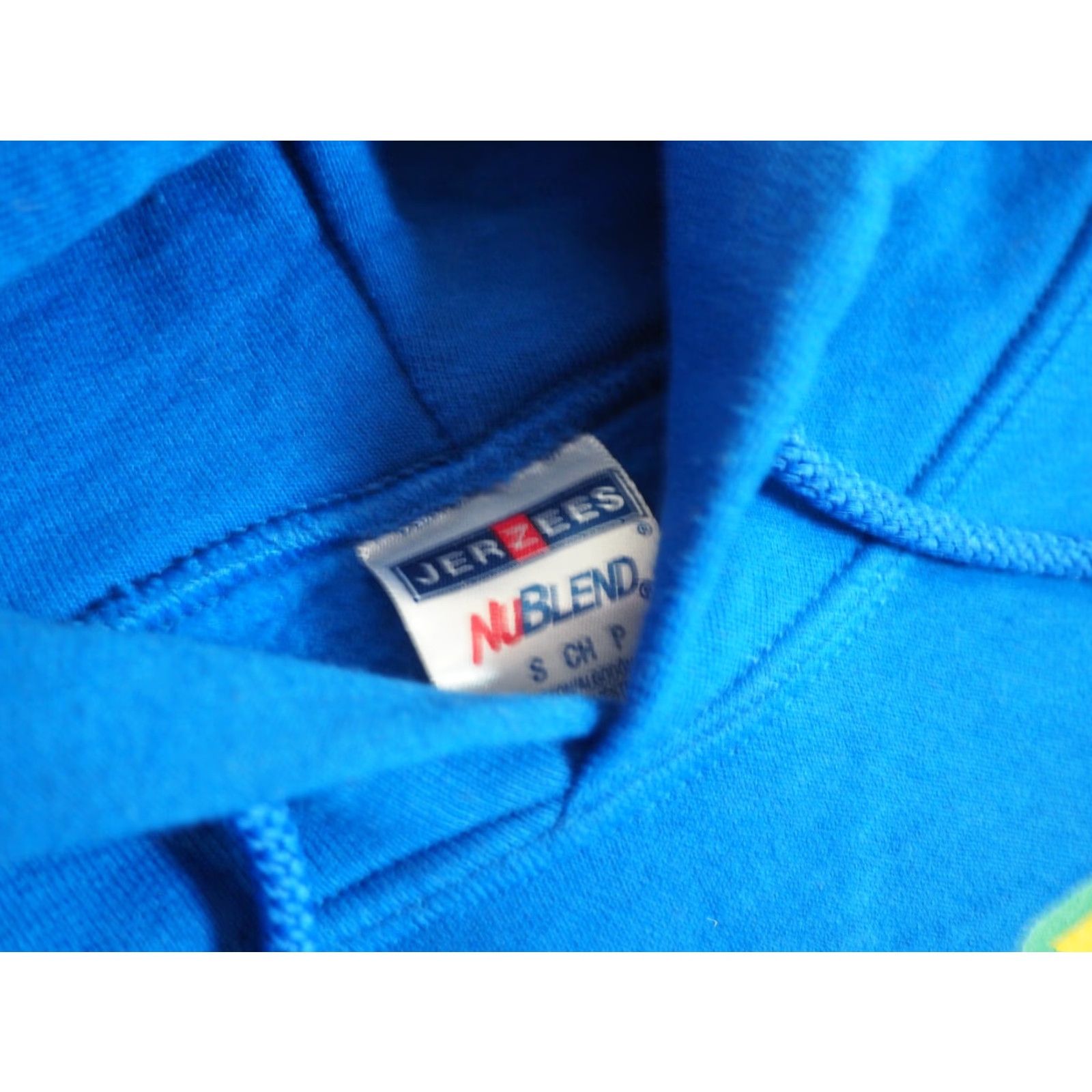Jerzees VTG JERZEES Hoodie Mens Womens Crew Neck Blue 420 Joke Funny Text Graphic Print Pullover Sweatshirt S EUC Size US S / EU 44-46 / 1 - 7 Thumbnail