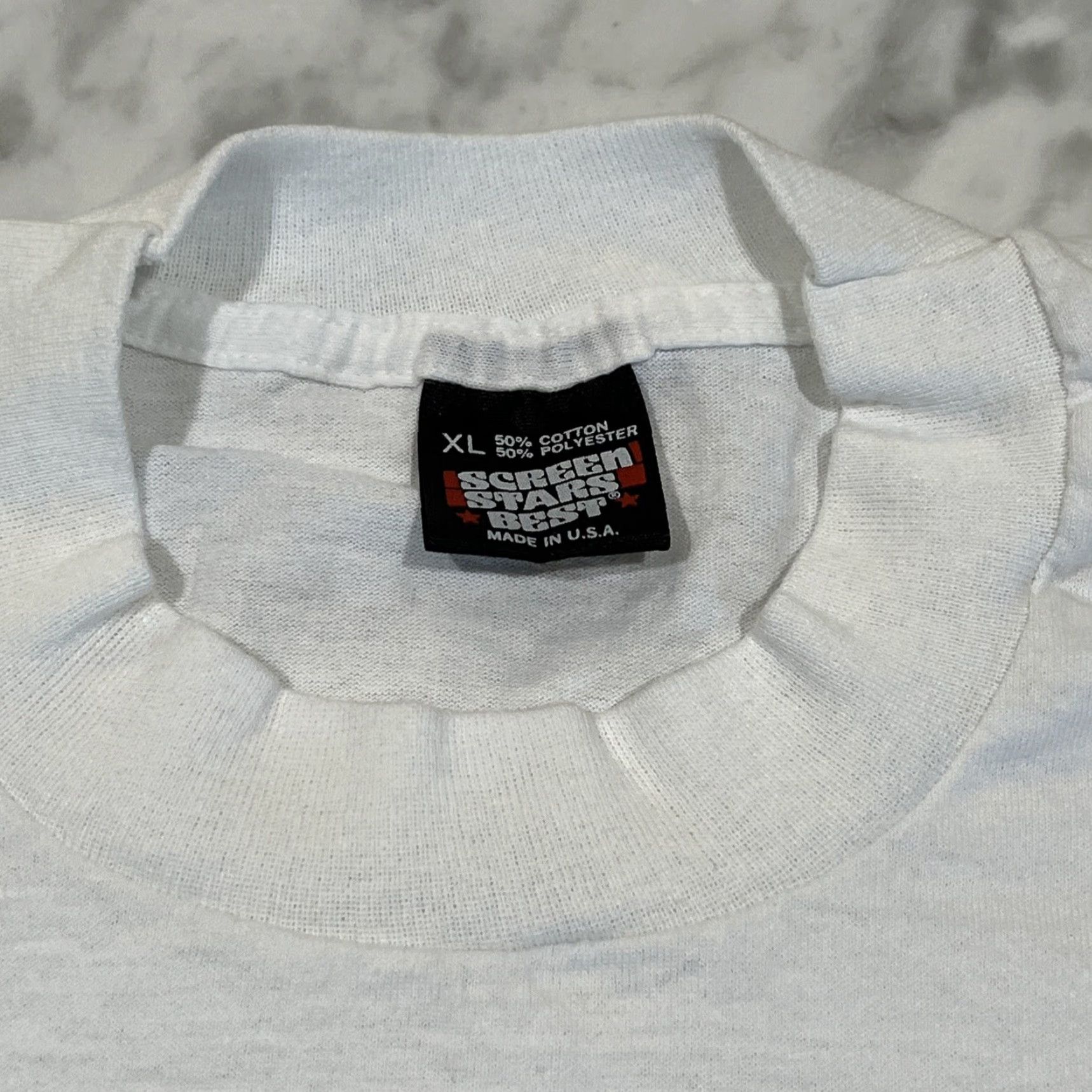Vintage VINTAGE Screen Stars Graphic Tee XL Unisex Short Sleeve White 1980s Mission Bay Sport Center Beach Size US XL / EU 56 / 4 - 3 Thumbnail