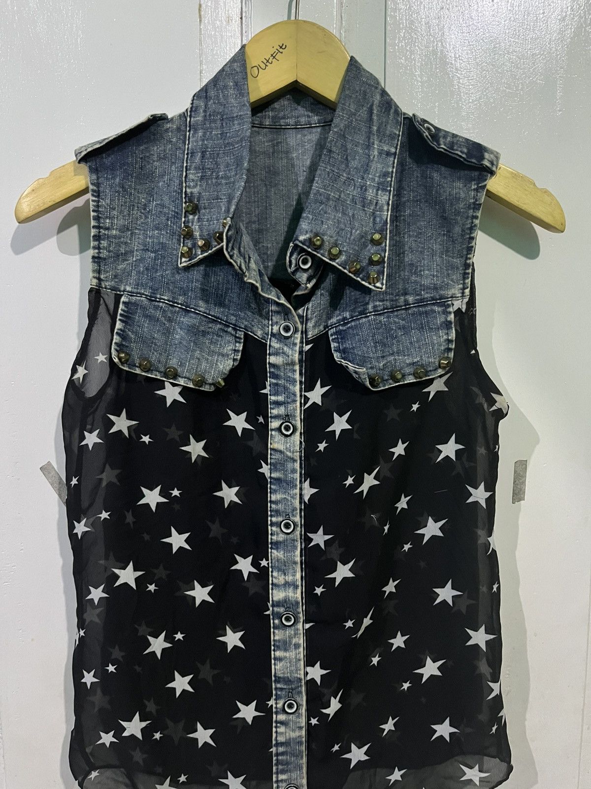 Japanese Brand Vkei style vest punk gothic blouse Size M / US 6-8 / IT 42-44 - 3 Thumbnail