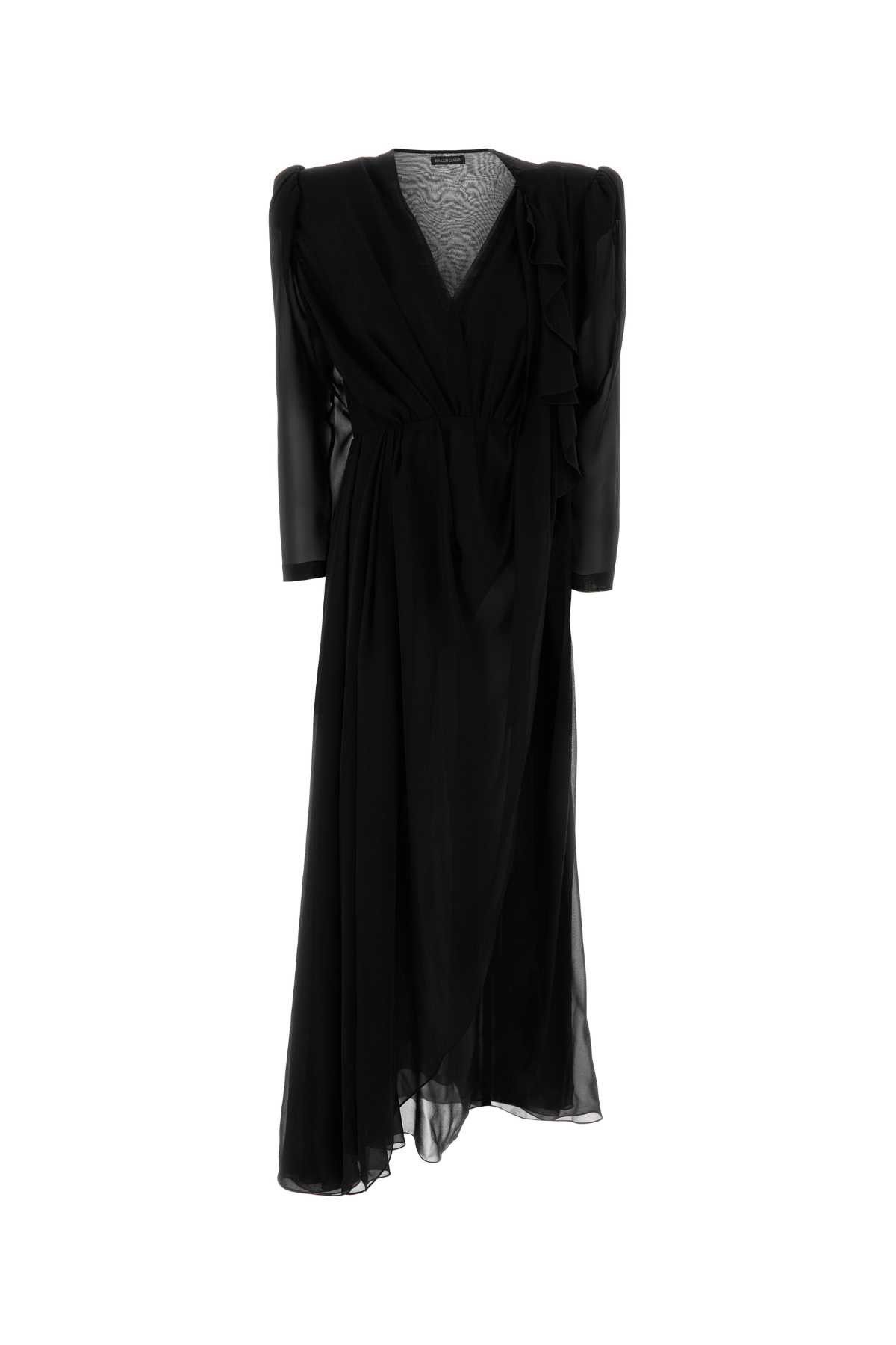 Balenciaga Black Crepe Dress Size S / US 4 / IT 40 - 1 Thumbnail