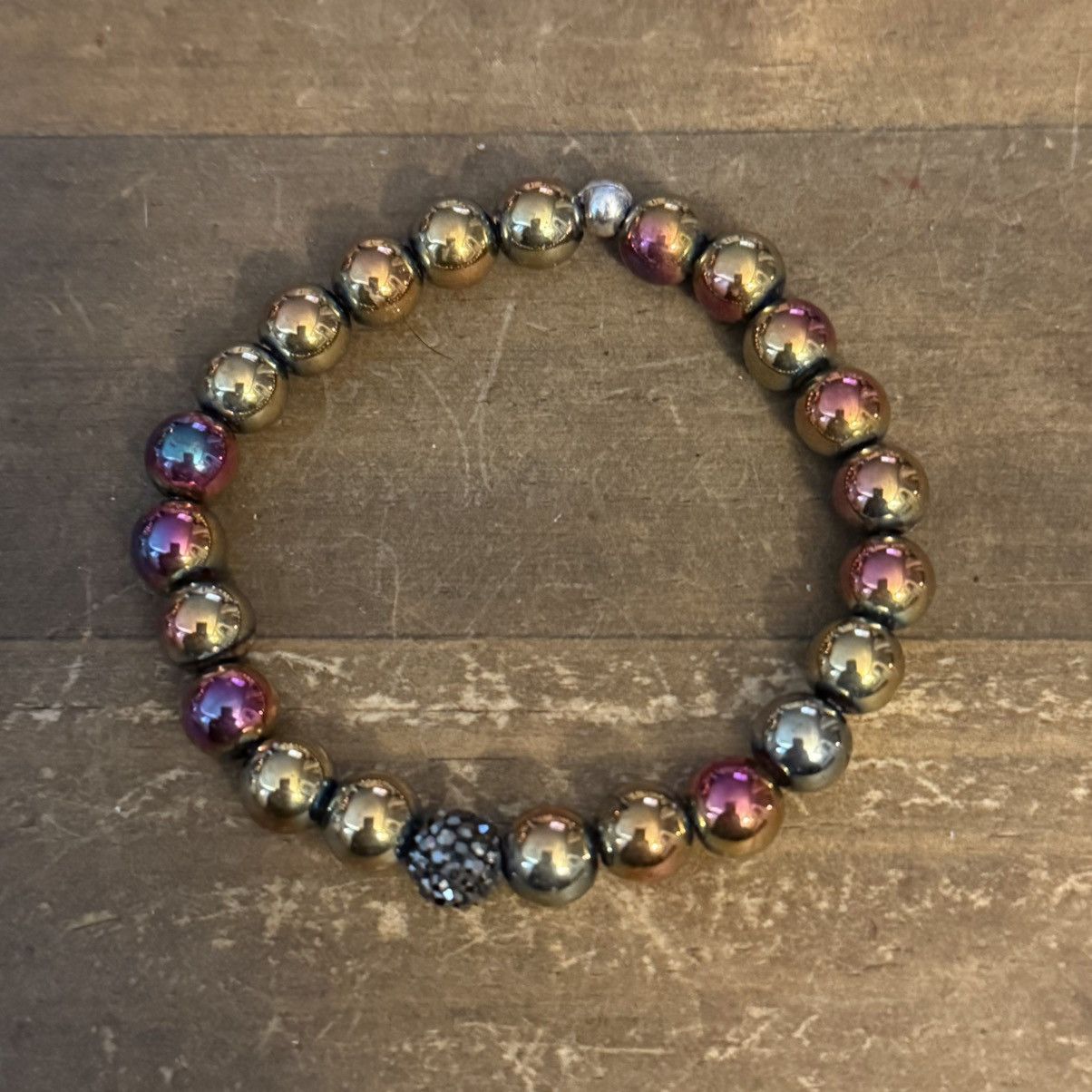 Other Metallic and hematite stackable beaded stretch bracelets Size ONE SIZE - 5 Thumbnail