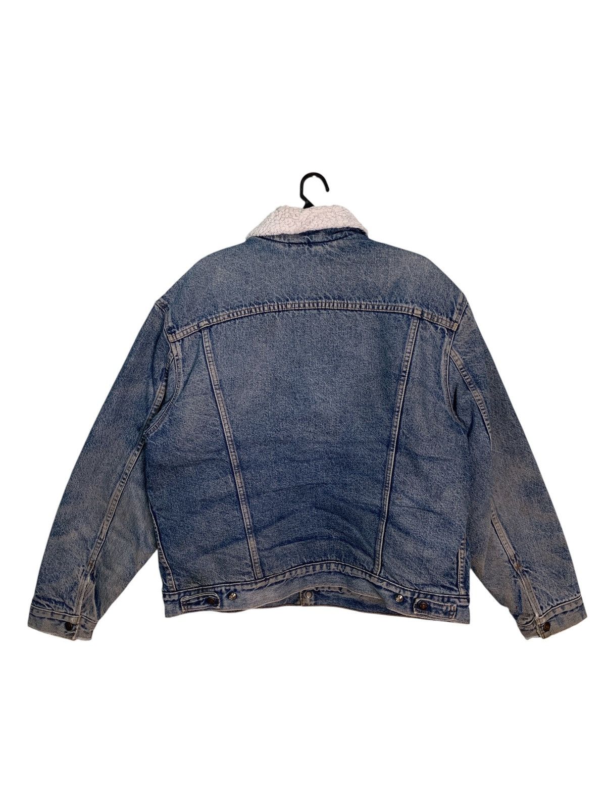 Levi's Vintage Clothing Rare Design Vintage Levi's Sherpa-Lined Denim Trucker Jacket Size US XL / EU 56 / 4 - 2 Thumbnail