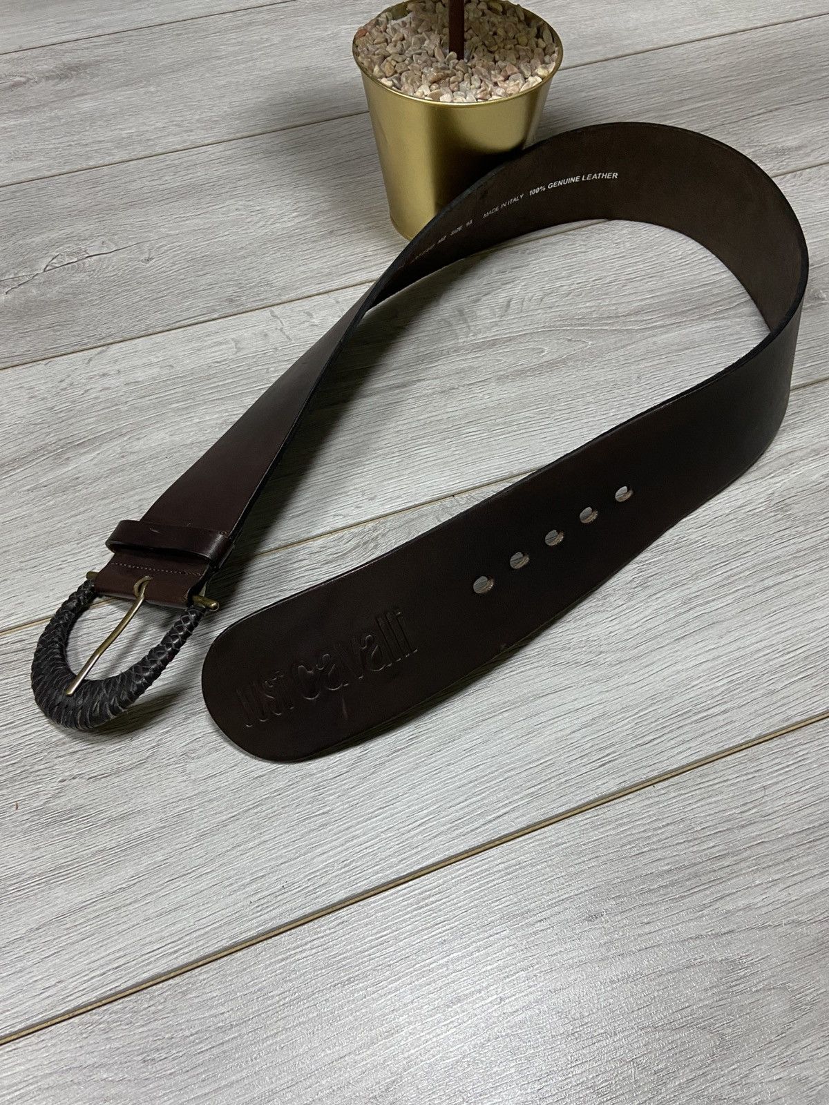 Just Cavalli Just Cavalli vintage leather wide belt Size ONE SIZE - 1 Thumbnail