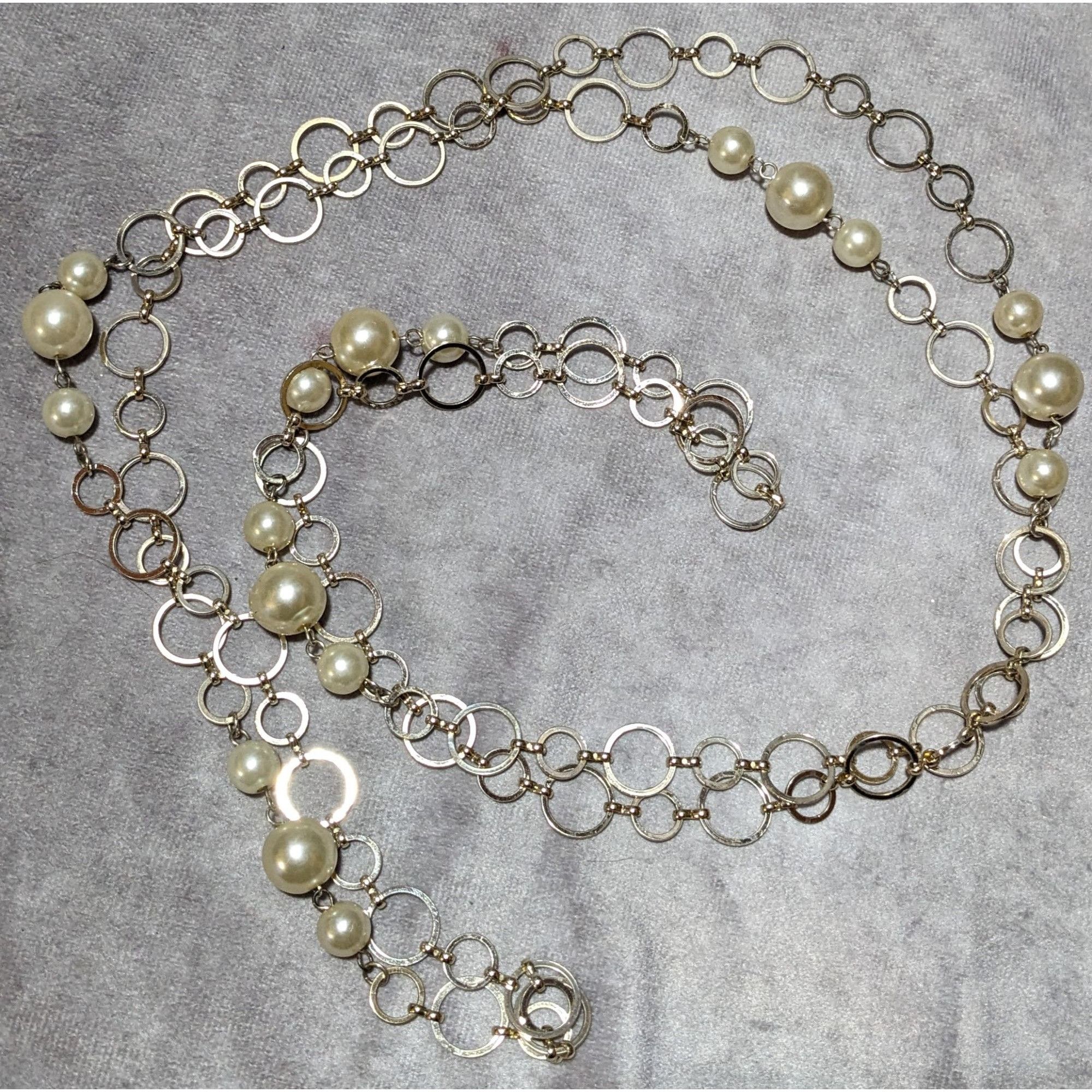 Other Y2K Loop Chain Pearl Beaded Opera Necklace Size ONE SIZE - 10 Thumbnail