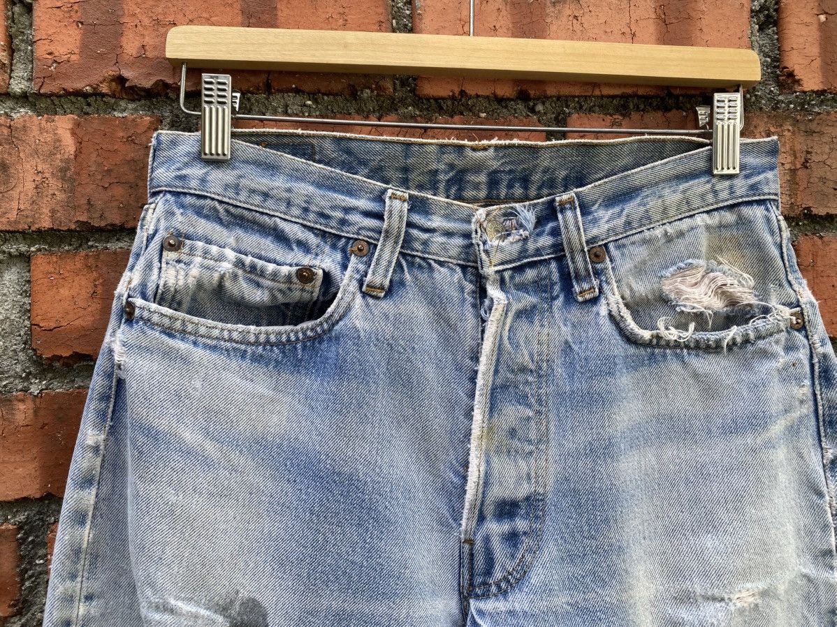 Levi's Vintage Clothing W30x30 Vintage levi's 501 redline distressed ripped USA Size US 30 / EU 46 - 4 Thumbnail