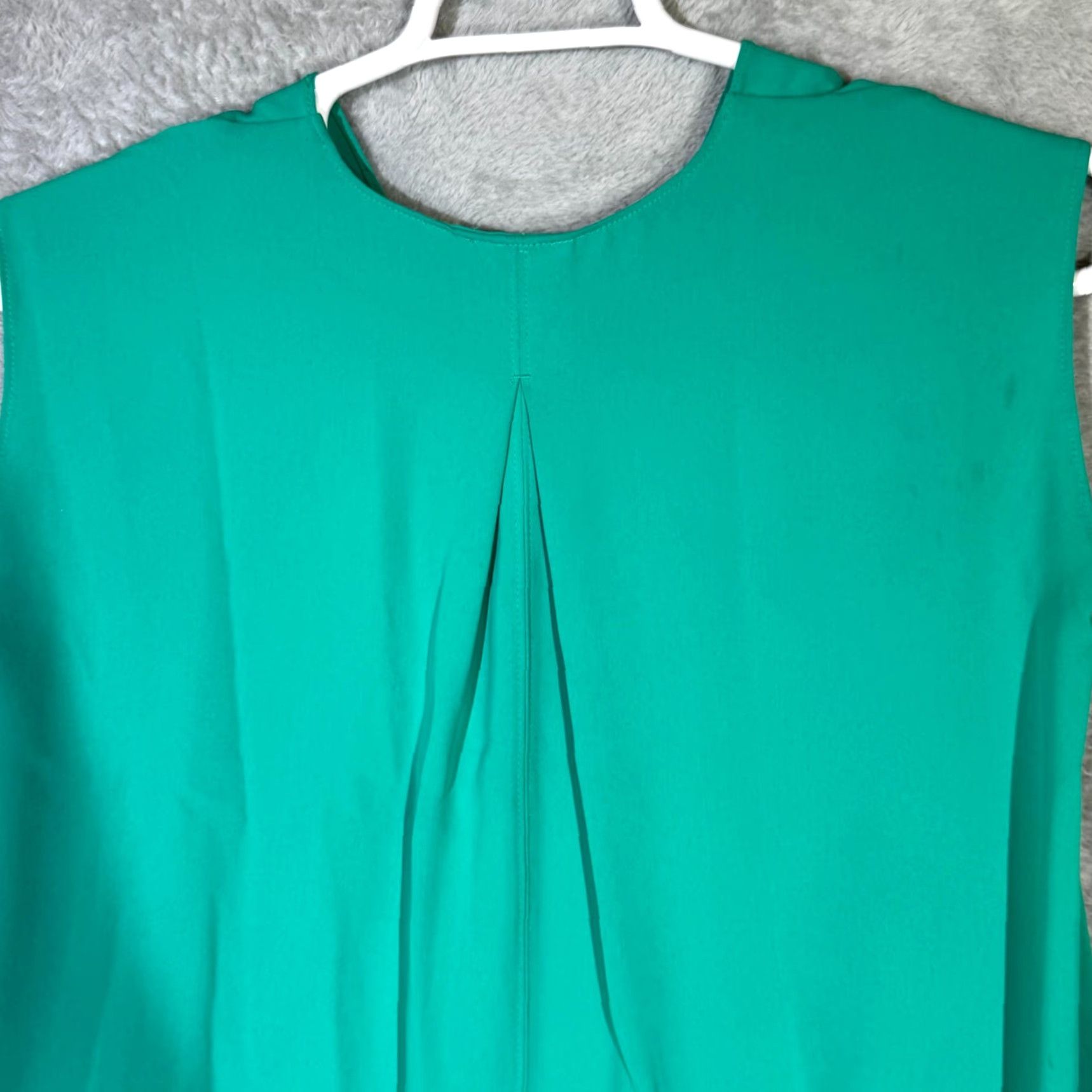 Vintage Rachel Roy Sydney Dress Sleeveless Womens XS Mint Green Asymmetrical High-Low Hem V-Neck Pullover Dress Size XS / US 0-2 / IT 36-38 - 6 Thumbnail