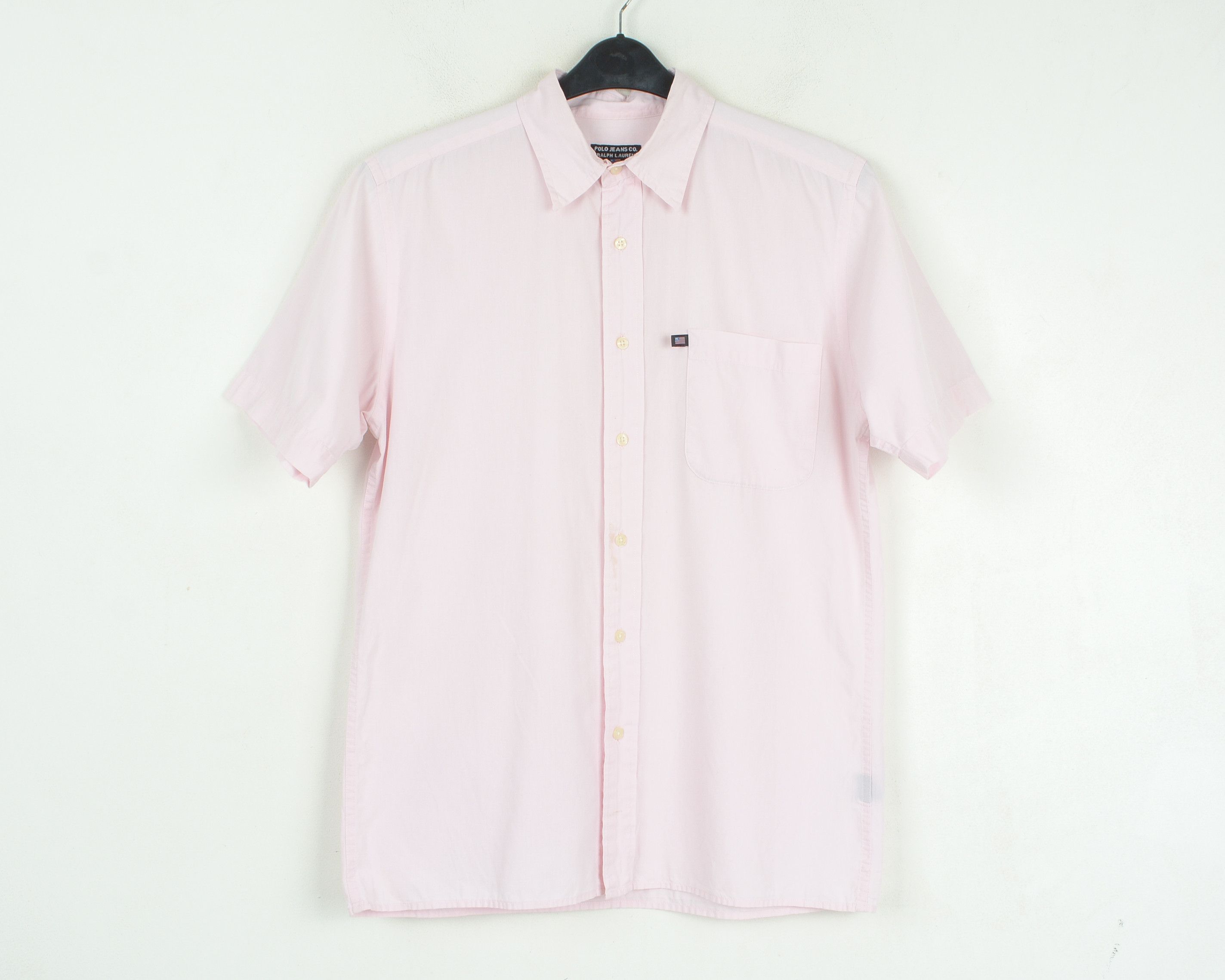 Polo Ralph Lauren Men's Cotton Polo Shirt M Short Sleeved Top Pink Lightweight Size US M / EU 48-50 / 2 - 1 Thumbnail