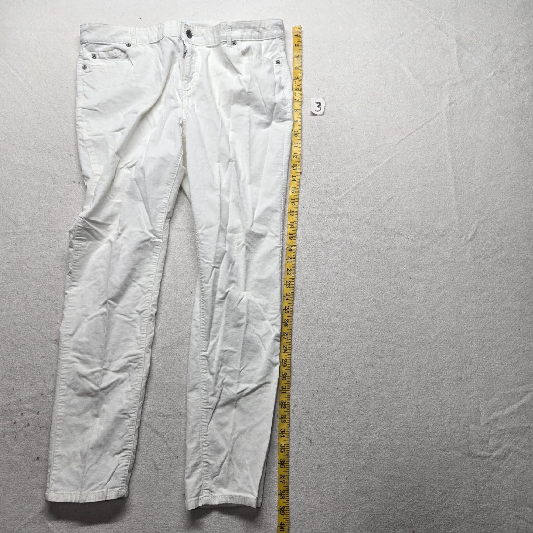 Vintage Crown & Ivy White Ankle Jeans Stretch Casual Pants Adult Women's Size 16 Pants White Stretch Casual 16 Womens Size 38" / US 16 / IT 52 - 7 Thumbnail