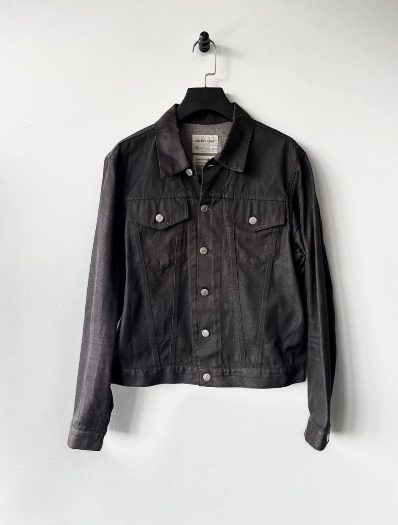 Helmut Lang raw silk denim jacket | Grailed