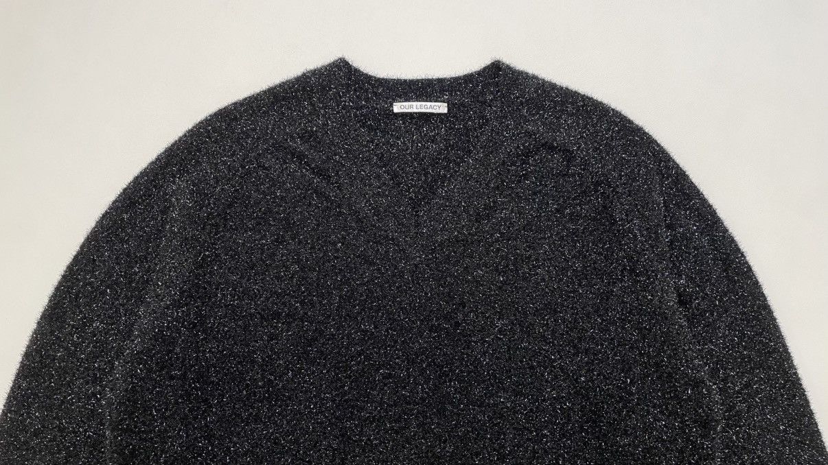 Our Legacy Sample ‘Black Glitter’ Raglan Sweater Size US L / EU 52-54 / 3 - 6 Thumbnail