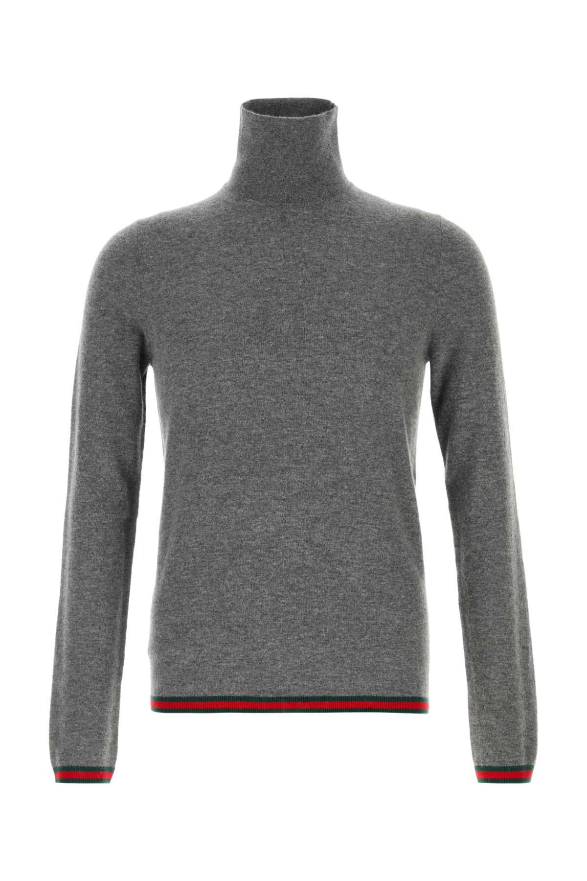 Gucci Grey Cashmere Sweater Size US L / EU 52-54 / 3 - 1 Thumbnail