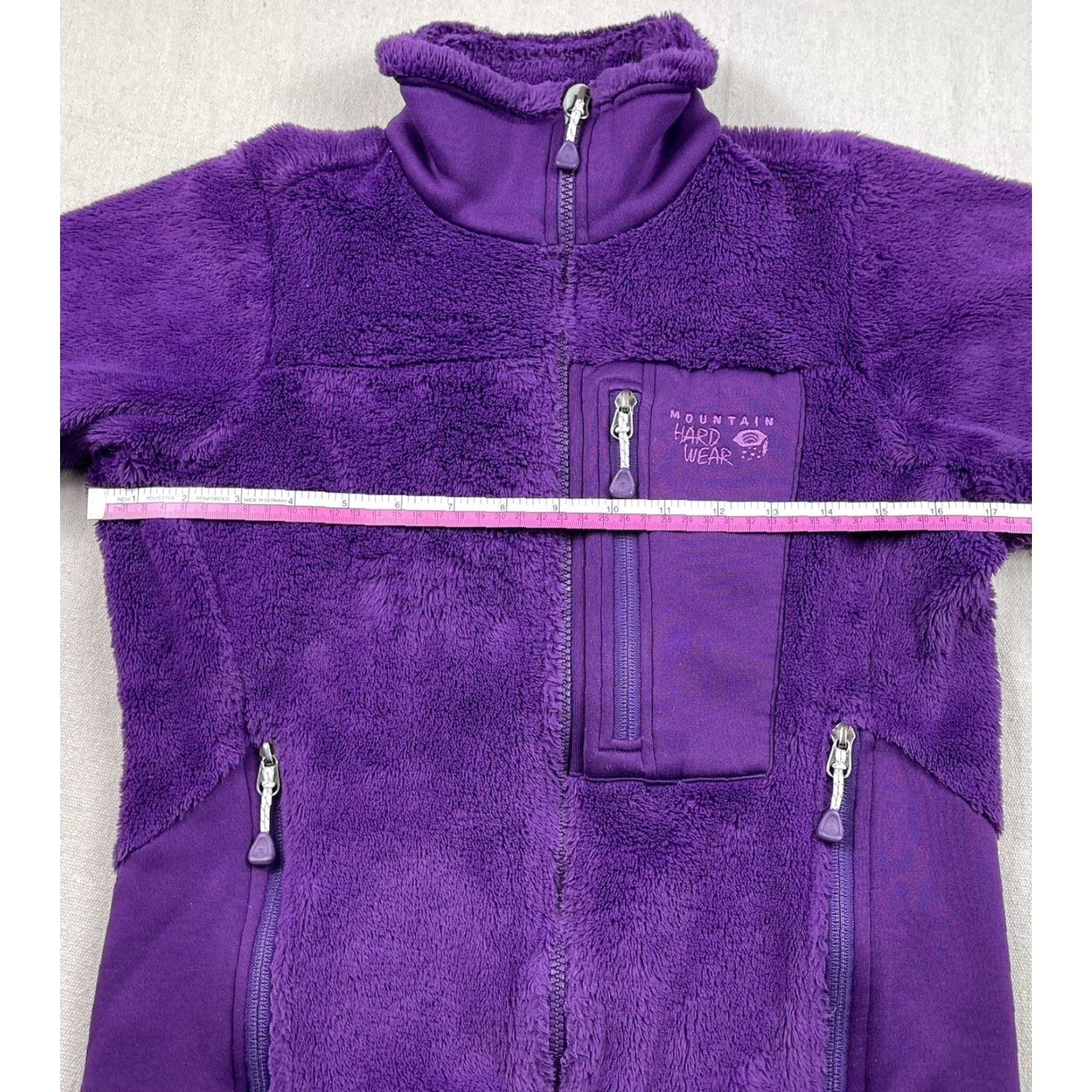 Mountain Hardwear VINTAGE Mountain Hardwear Monkey Jacket Fleece XS Purple Full Zip Pockets Womens Size XS / US 0-2 / IT 36-38 - 7 Thumbnail