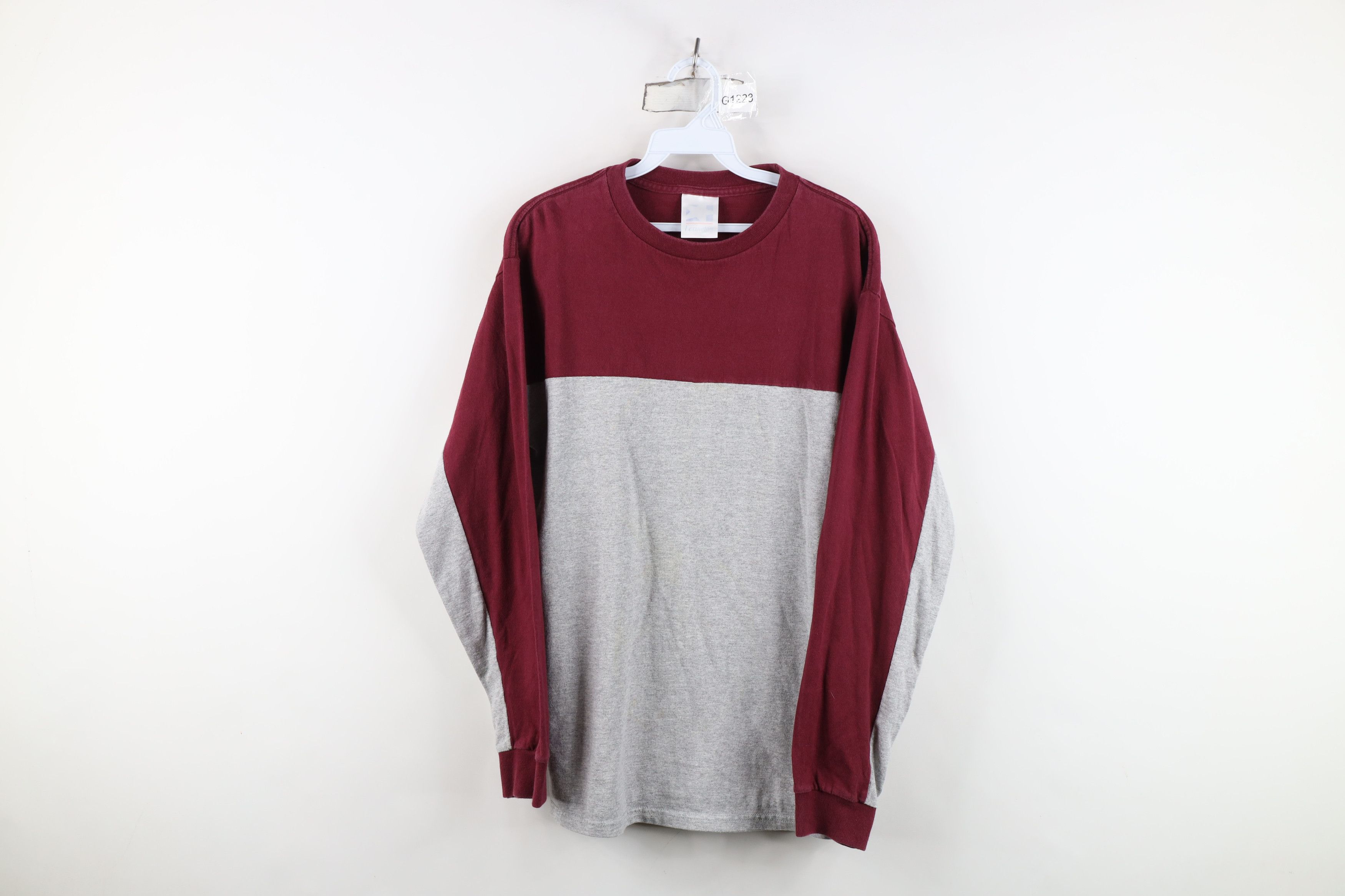 Vintage Vintage 90s Streetwear Block Long Sleeve T-Shirt Cotton Size US M / EU 48-50 / 2 - 1 Thumbnail
