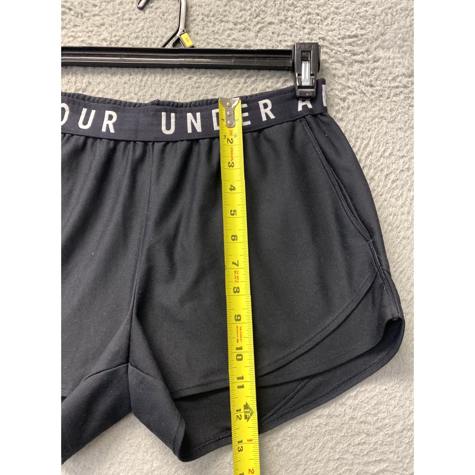 Under Armour Under Armour Women's M Athletic Shorts Gym Running Black Polyester 63-42 Size 32" / US 10 / IT 46 - 5 Thumbnail