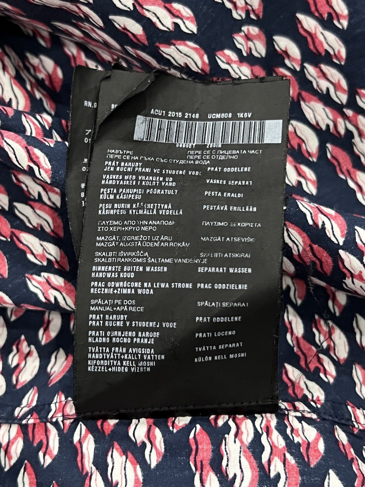 Prada Prada 2015 All-Over Lip Print Shirt Size US XS / EU 42 / 0 - 21 Thumbnail