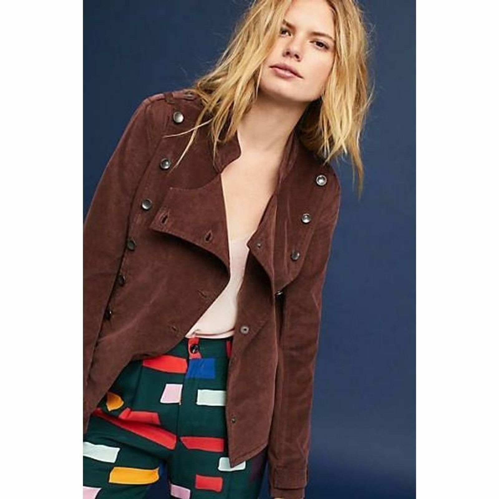 Anthropologie New Anthropologie Marrakech Knit Cadet Jacket $158 SMALL Size S / US 4 / IT 40 - 1 Thumbnail