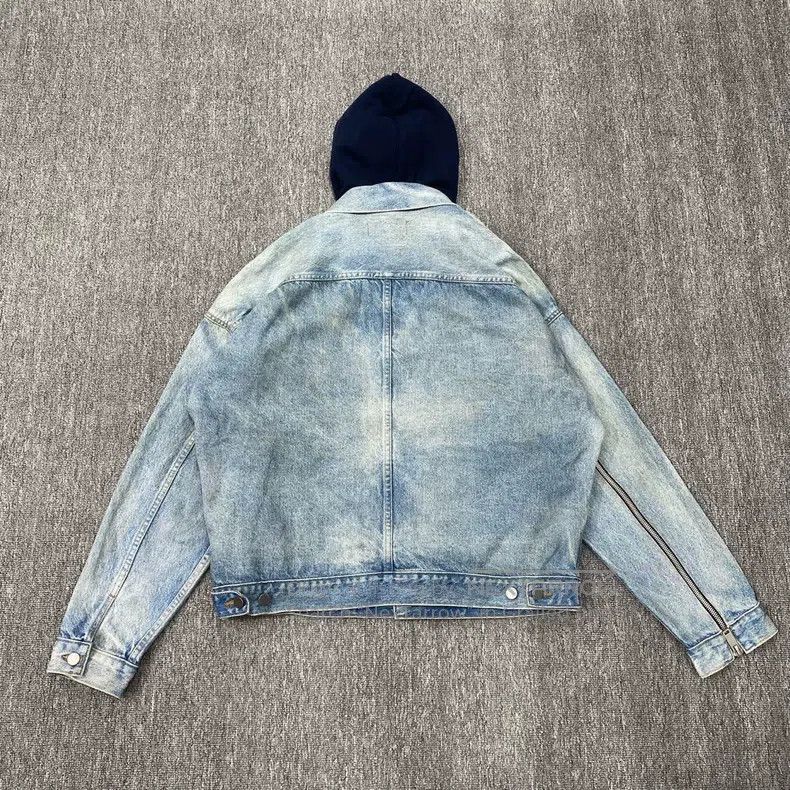 424 424 Hooded Denim Jacket Size US L / EU 52-54 / 3 - 9 Thumbnail