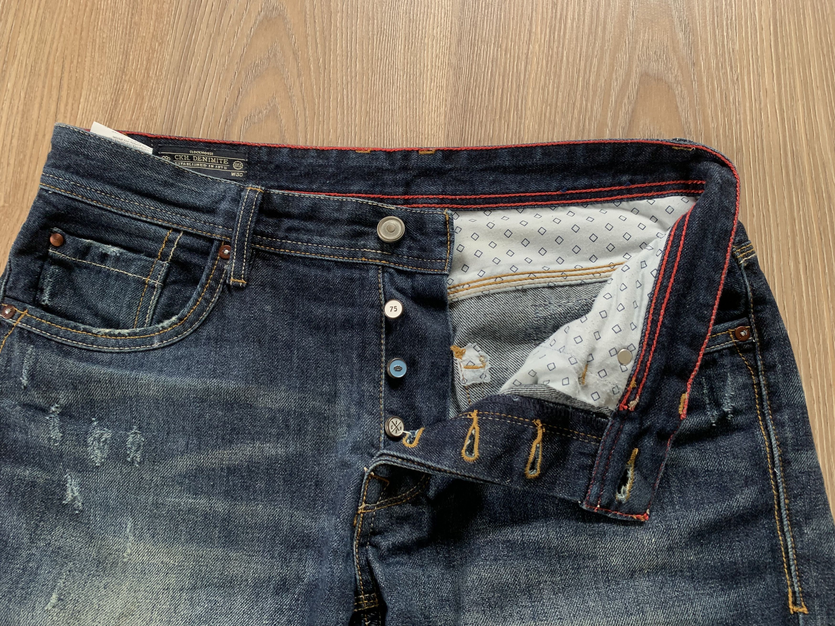 Other CKH Denimite Clockhouse Distressed Denim Shorts Size US 30 / EU 46 - 6 Thumbnail