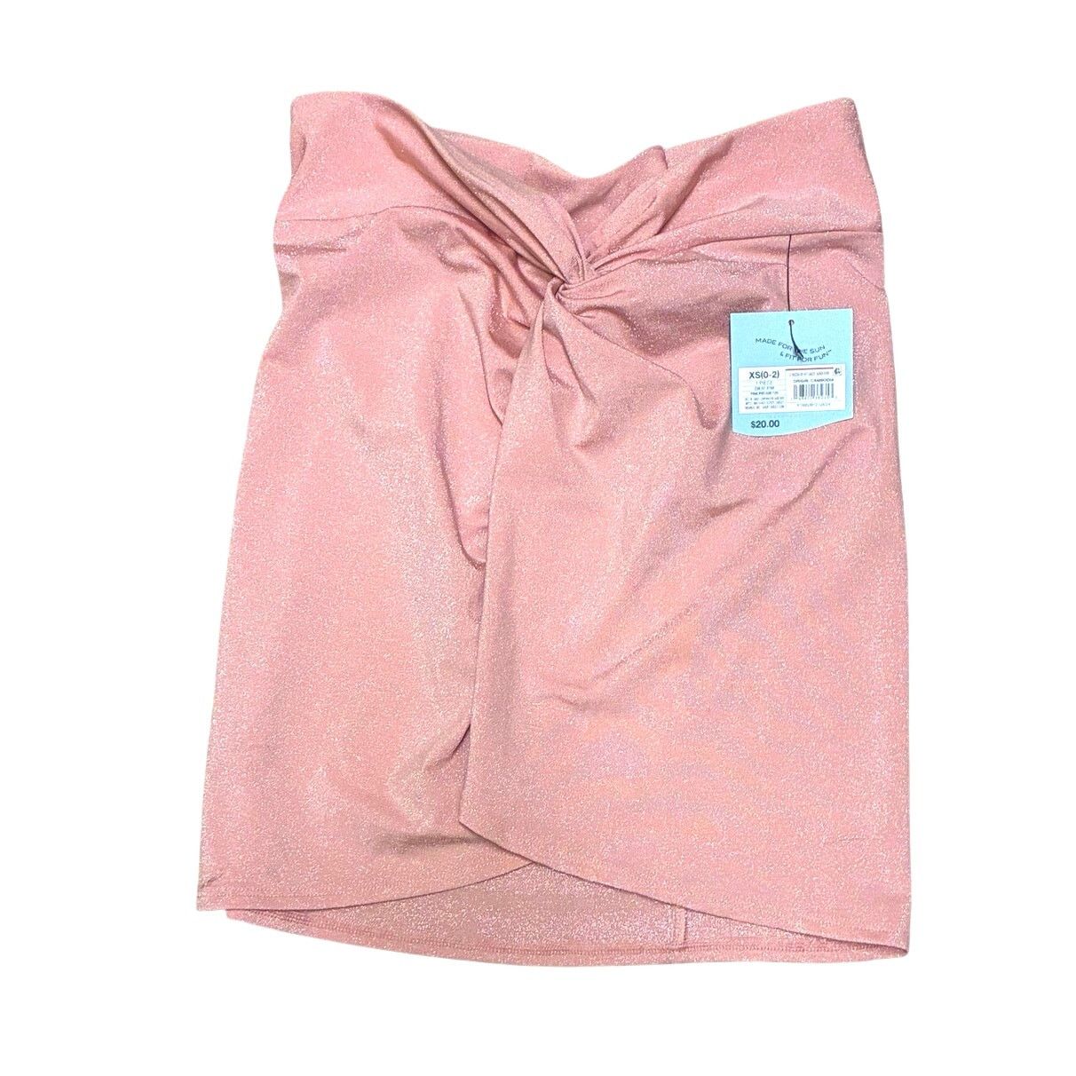 The Unbranded Brand Sparkle Twist Skirt Cover Up - Shade & Shore PinkX Small Size 27" / US 4 / IT 40 - 7 Thumbnail
