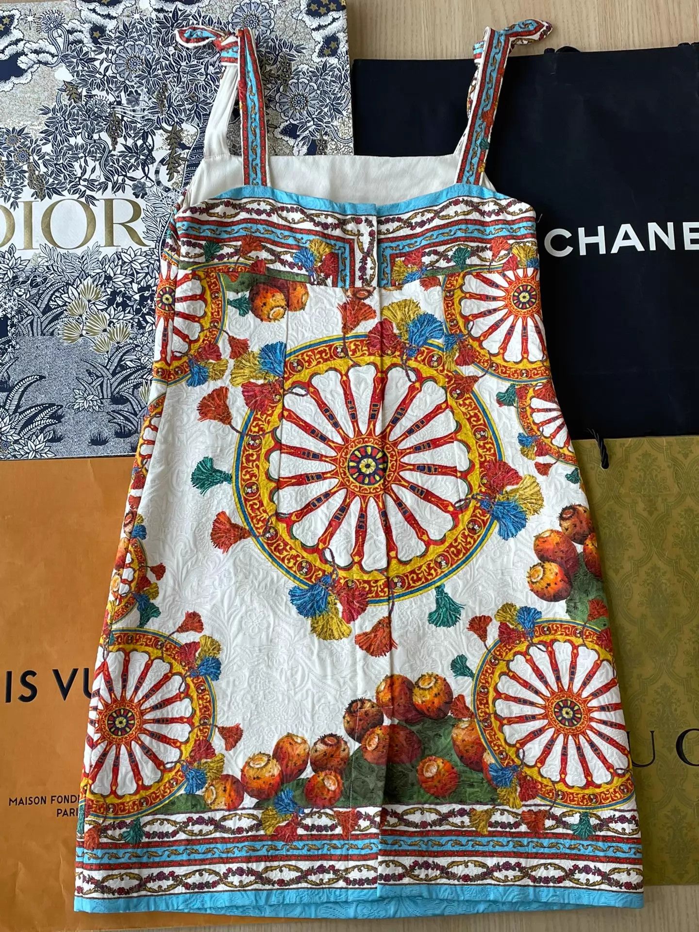 Dolce & Gabbana Dolce&Gabbana Printed Camisole Dress 42 Size M / US 6-8 / IT 42-44 - 3 Thumbnail