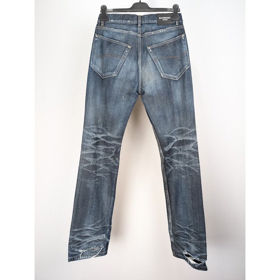 Balenciaga o1rshd1 Normal Fit Pants Organic Japanese Twill in Blue Size US 28 / EU 44 - 10 Thumbnail