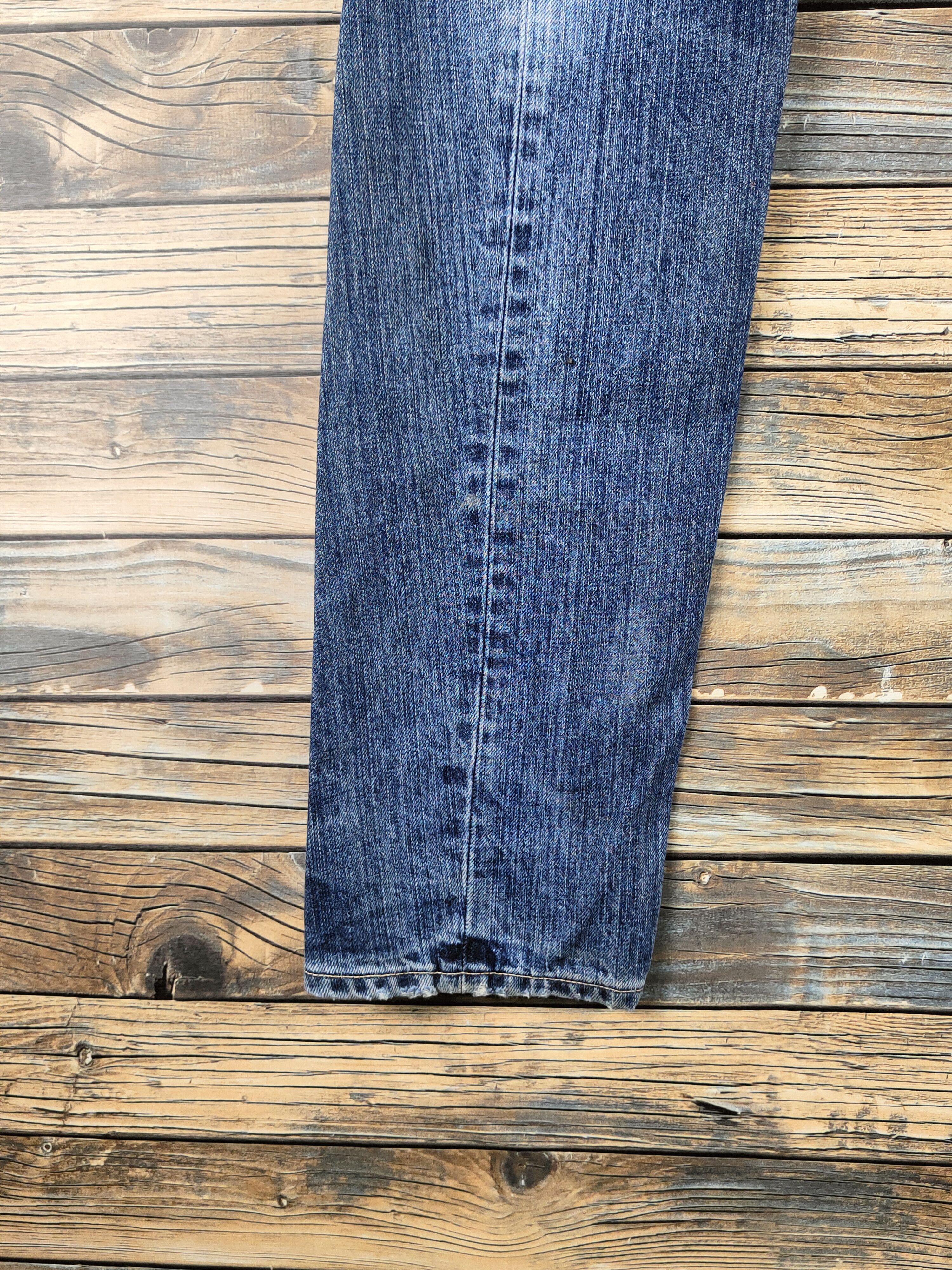 Levi's DL Levi's engineered Blue Distressed Ripped Jeans #46-822 Size US 31 - 4 Thumbnail