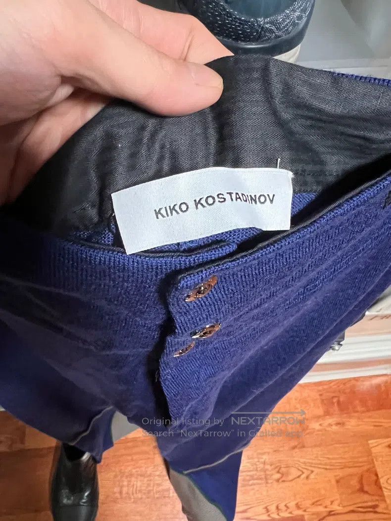 Kiko Kostadinov Kiko Kostadinov Wool pants, royal blue with Madeleine brow Size US 30 / EU 46 - 4 Thumbnail