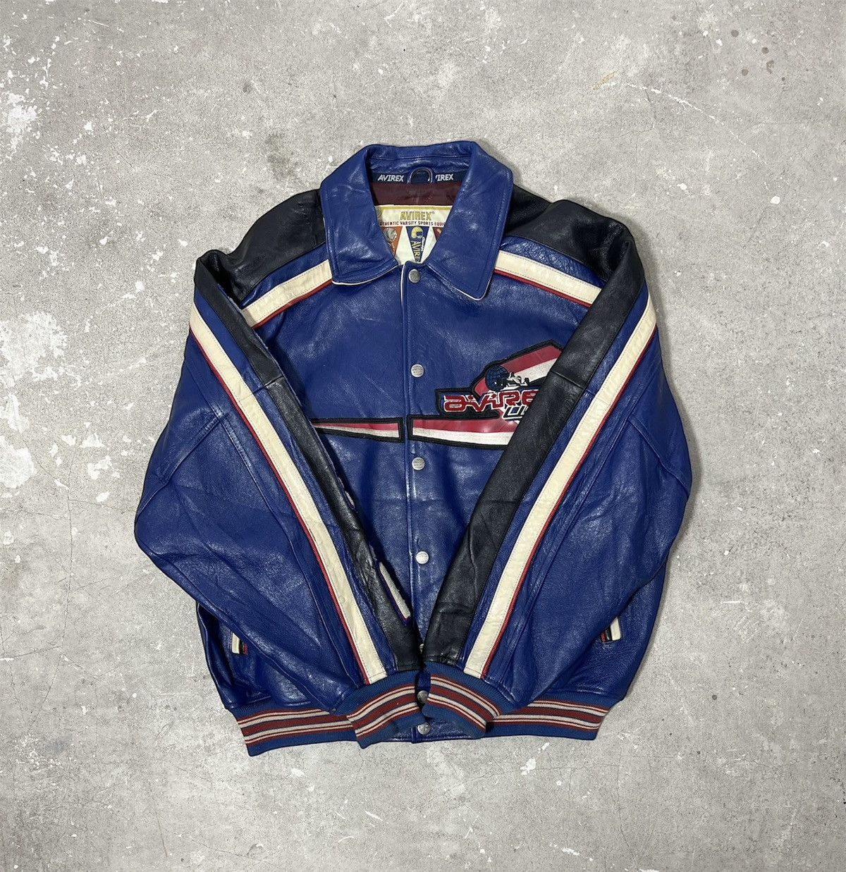 Avirex AVIREX LEATHER JACKET “SPEED CHAMPIONSHIP” Size US XXL / EU 58 / 5 - 3 Thumbnail