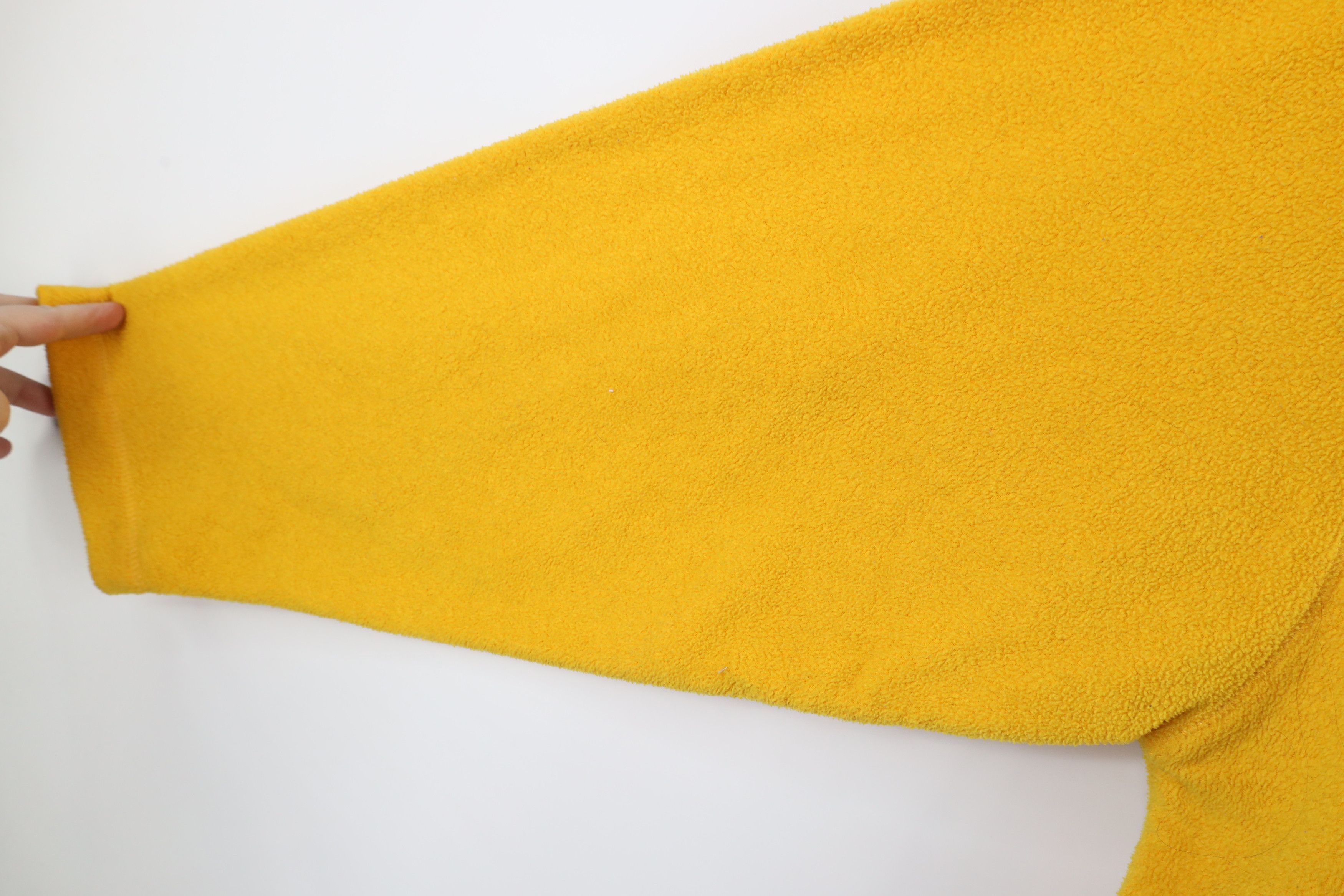 Vintage Vintage 90s Streetwear Blank Fleece Crewneck Sweater Yellow Size US XL / EU 56 / 4 - 8 Thumbnail