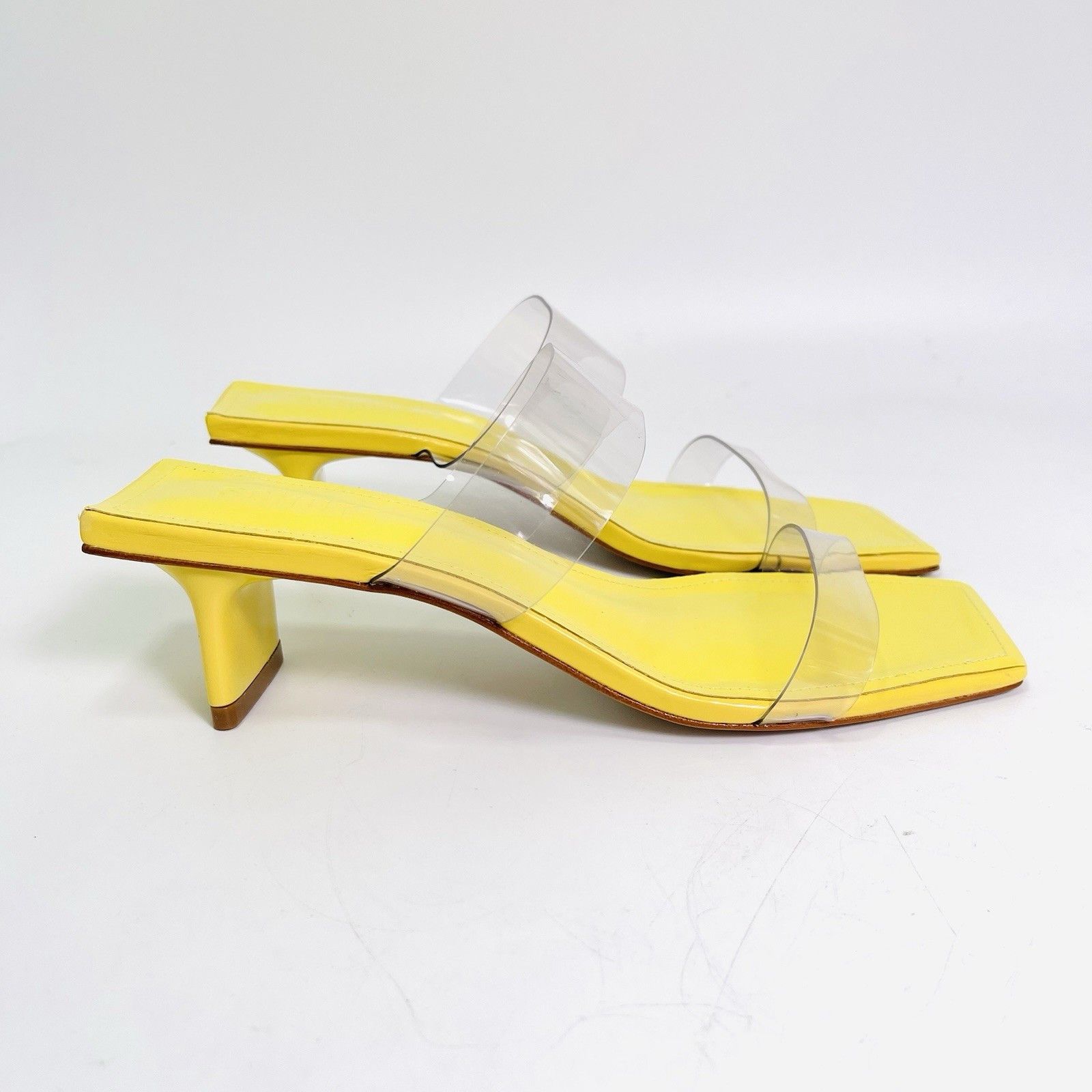 SCHUTZ Schutz Ariella Tab Mid Sandal Limoncello Size 8B Size US 8 / IT 38 - 5 Thumbnail