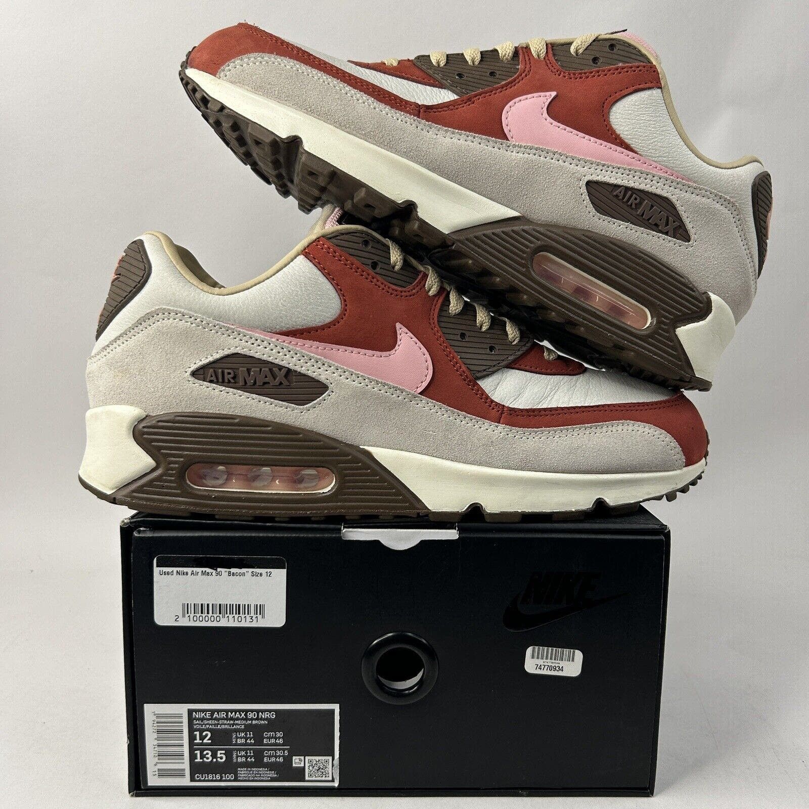 image of Nike Air Max 90 Nrg “Bacon” 2024 Shoes in Brown, Men's (Size 12)