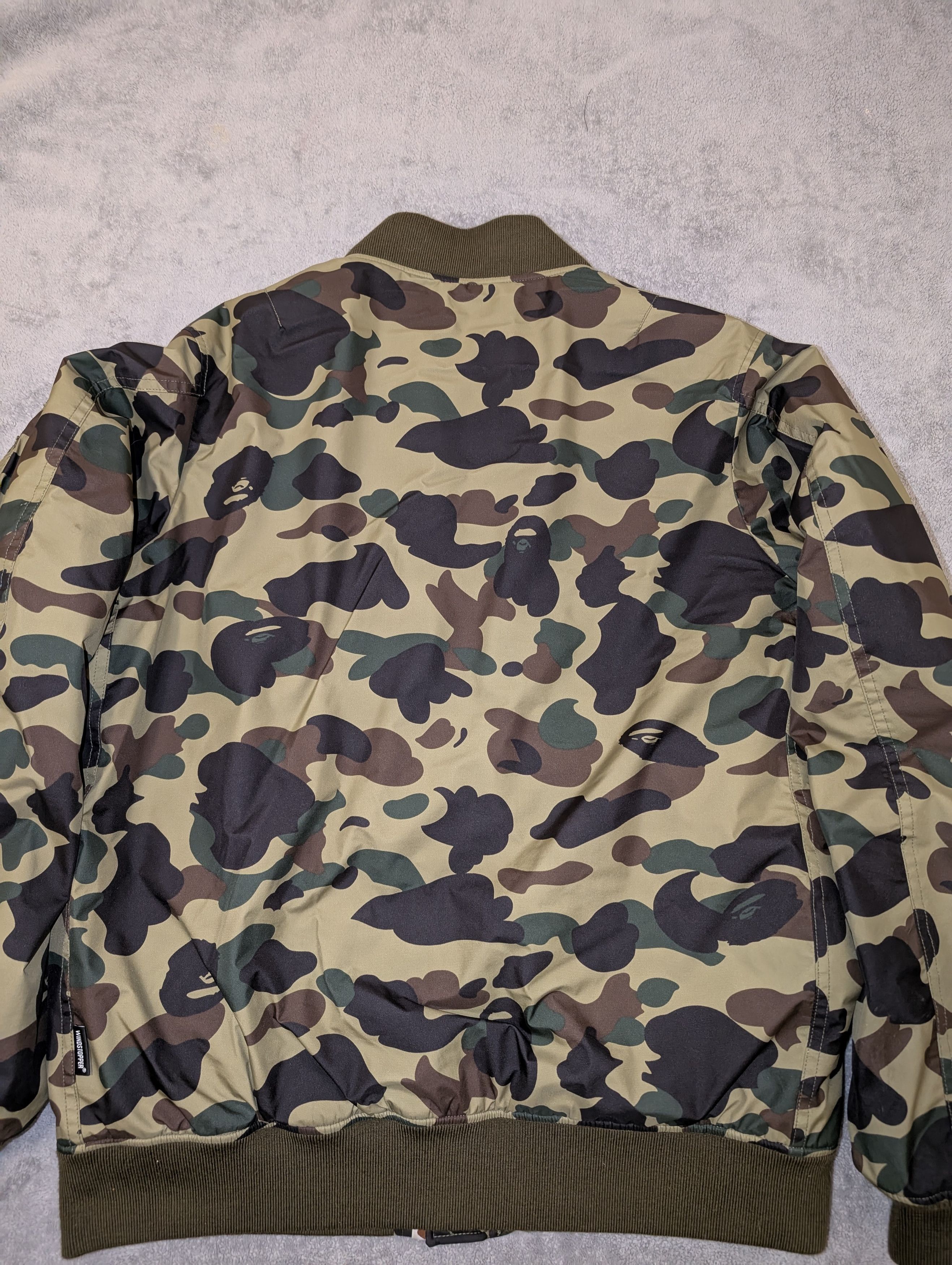 Bape BAPE 1ST CAMO MA-1 JACKET WINDSTOPPER GORETEX Size US L / EU 52-54 / 3 - 2 Thumbnail