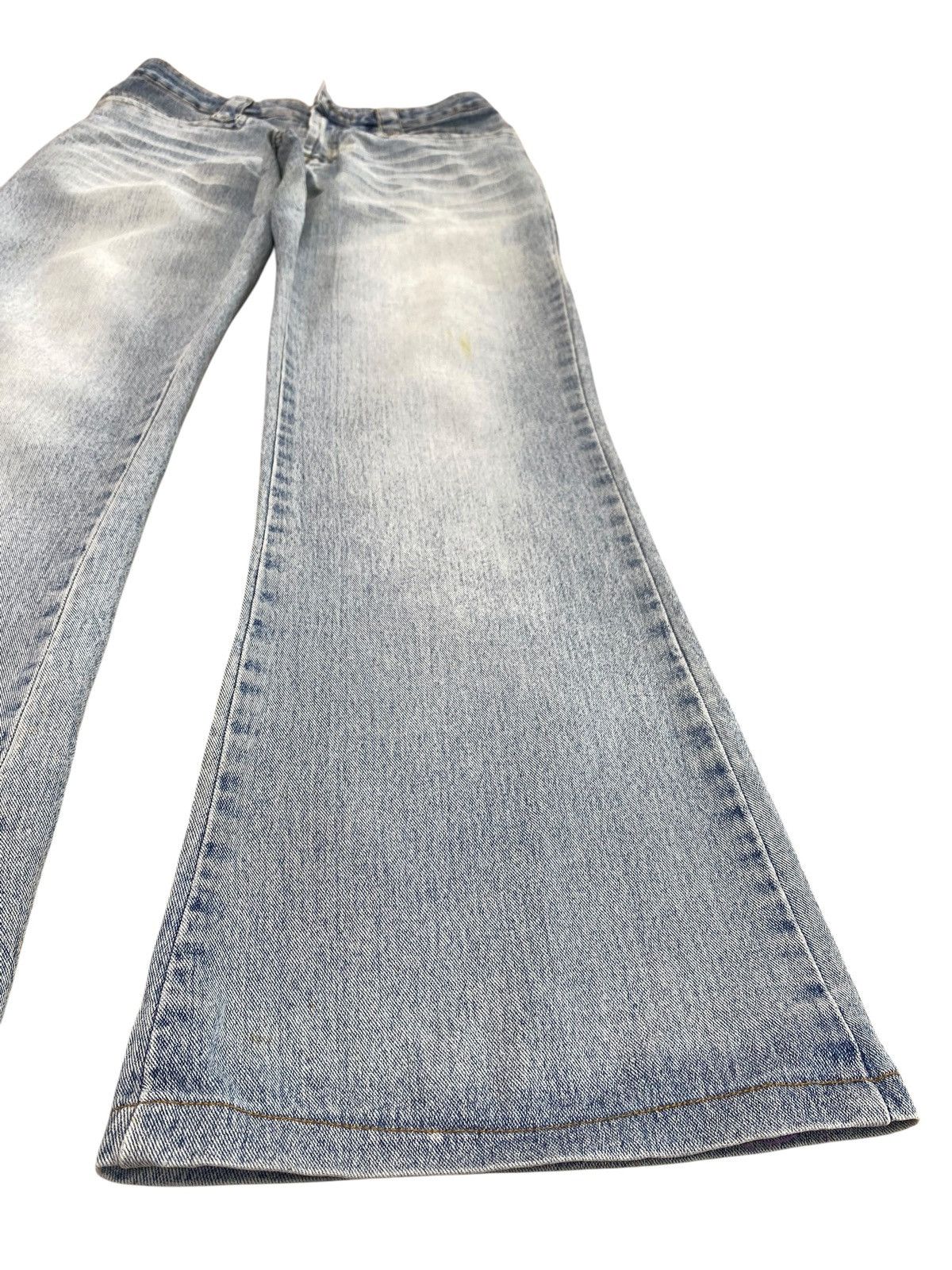 Japanese Brand Japanese Brand Acid Blue Wash Style Flare Jeans Size US 28 / EU 44 - 6 Thumbnail