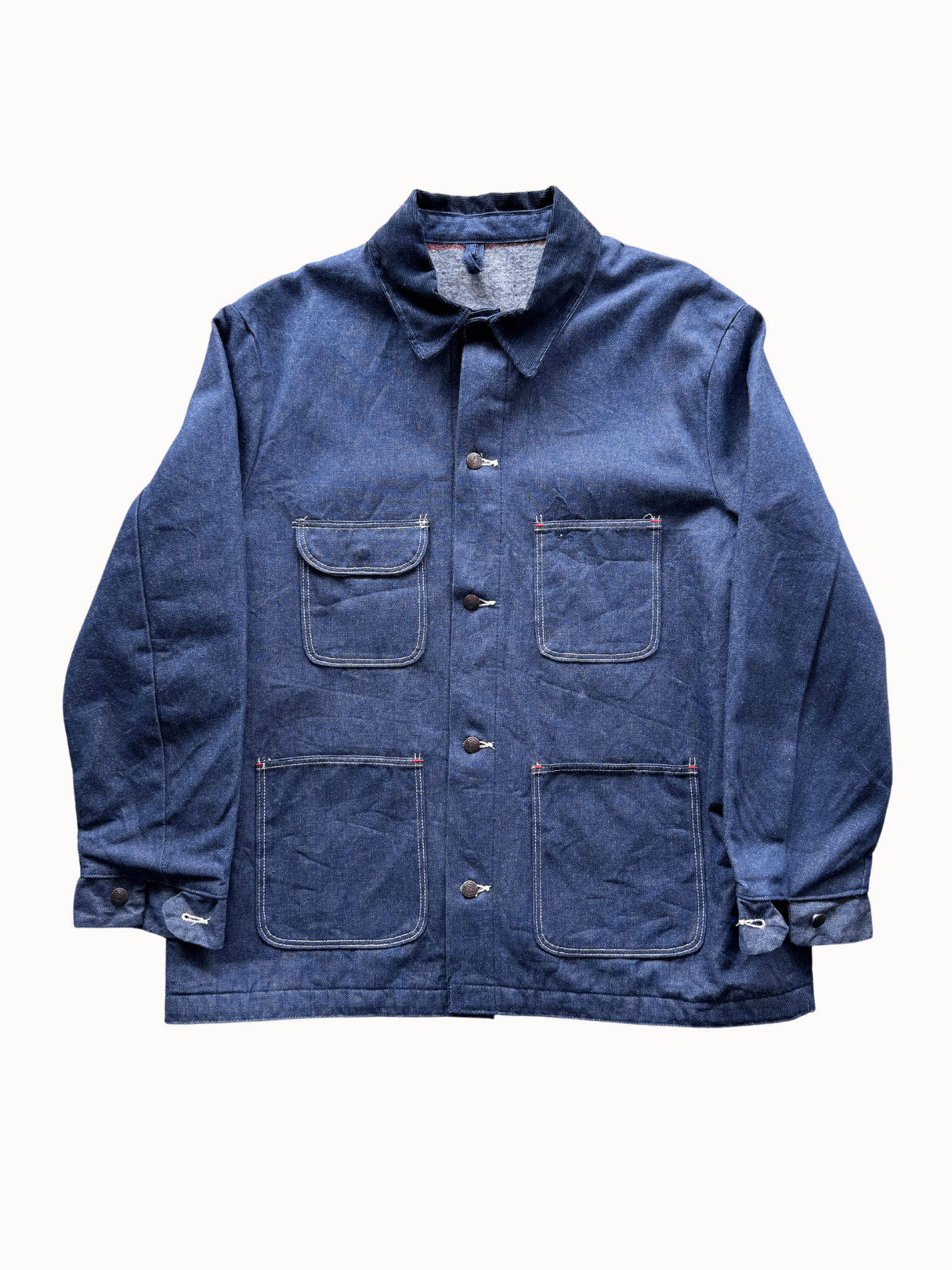 Other Vtg 1980s Blue Bell Chore Denim Jacket (XXL) Size US XXL / EU 58 / 5 - 1 Thumbnail