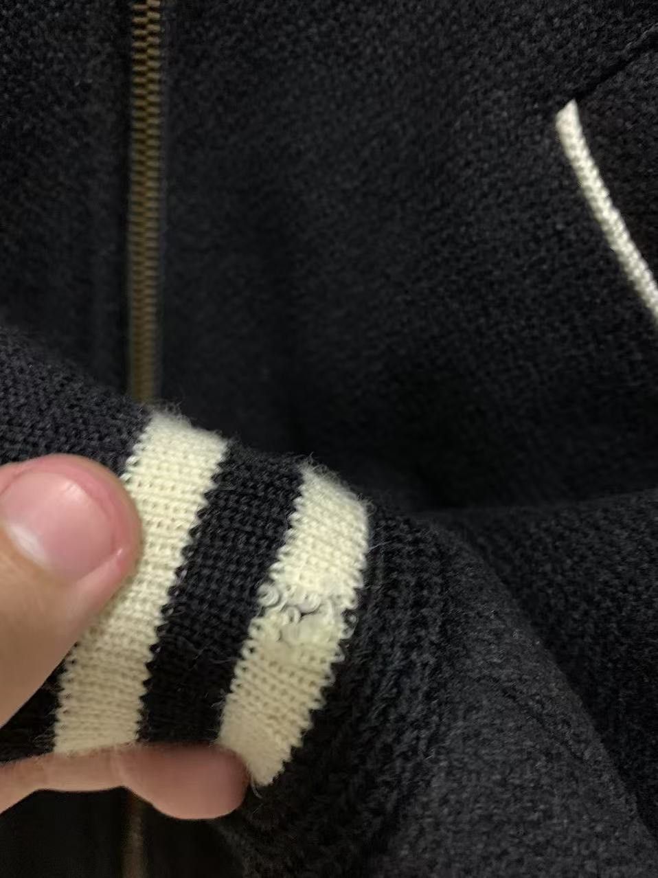 Yves Saint Laurent Saint laurent Black zebra lapel zipper Teddy jacket 2503-Ne Size US M / EU 48-50 / 2 - 6 Thumbnail